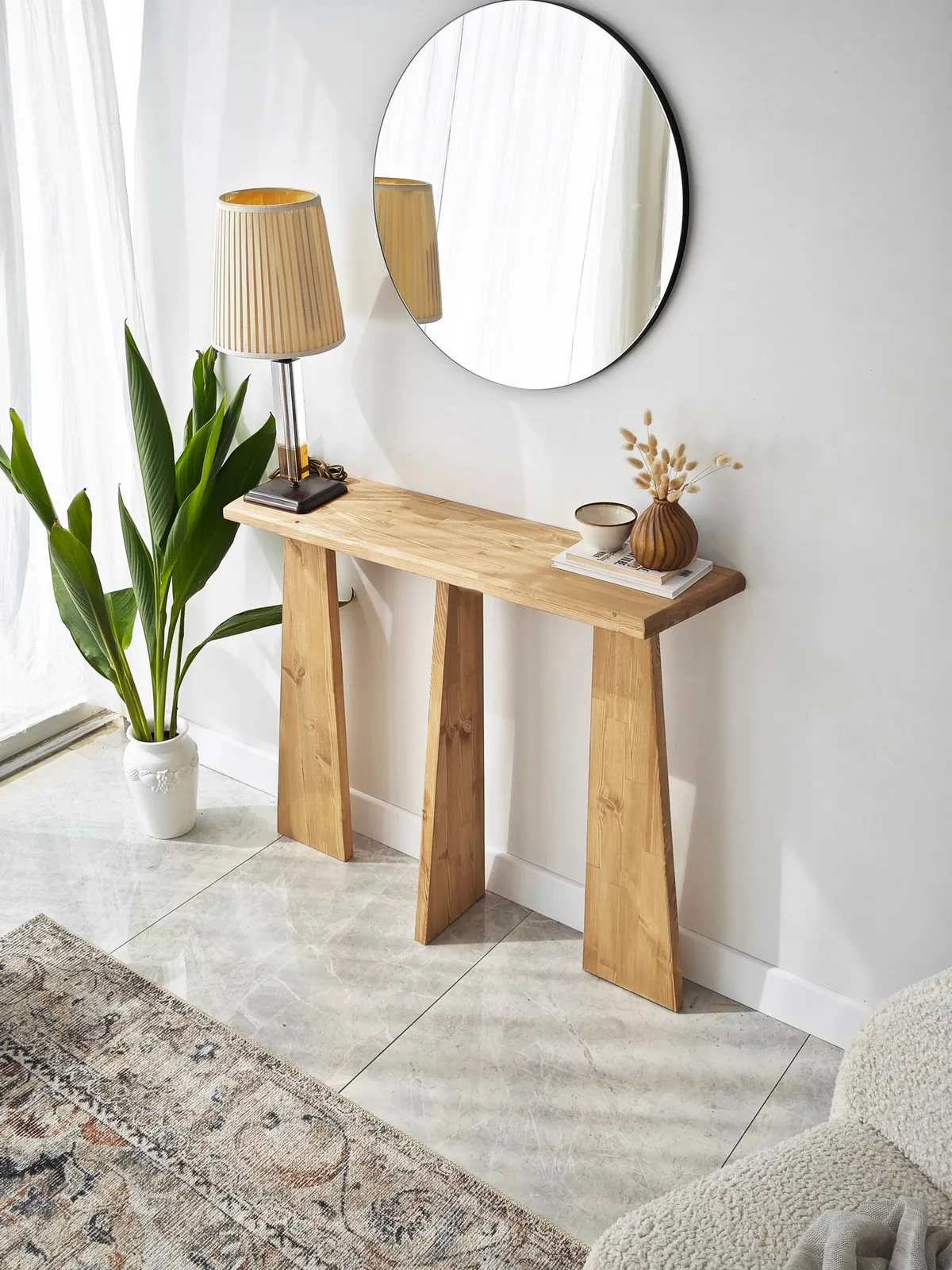 Kommode Cleopatra aus Massivholz, 100×28×83 cm - Image 21