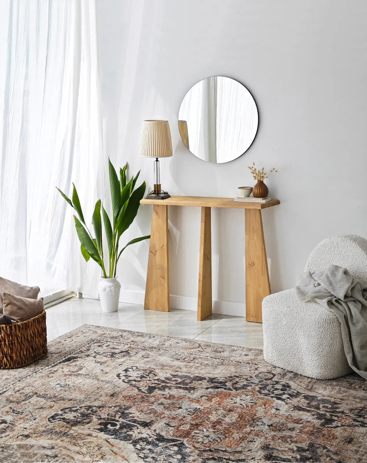 Kommode Cleopatra aus Massivholz, 100×28×83 cm - Image 23