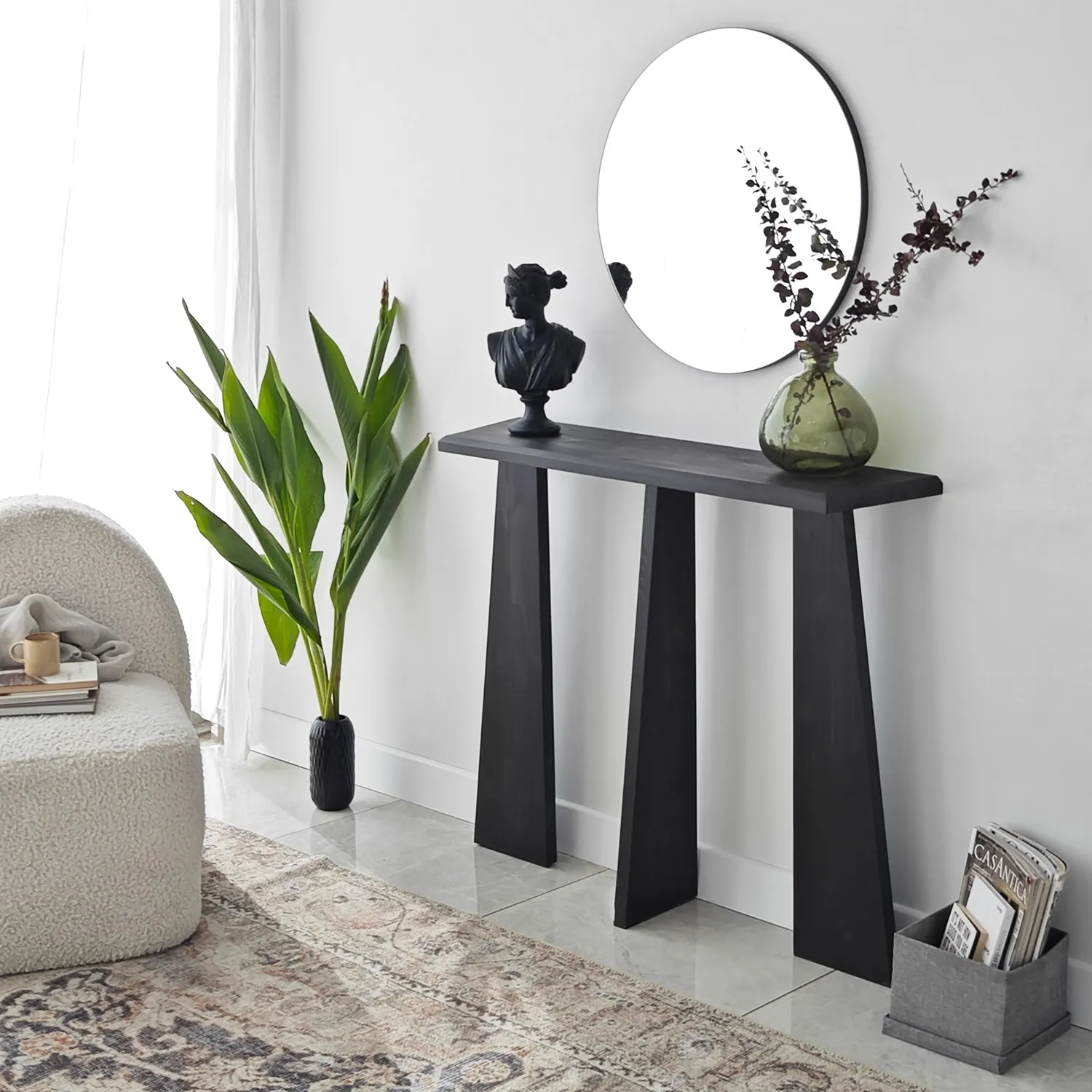 Kommode Cleopatra aus Massivholz, 100×28×83 cm - Image 5