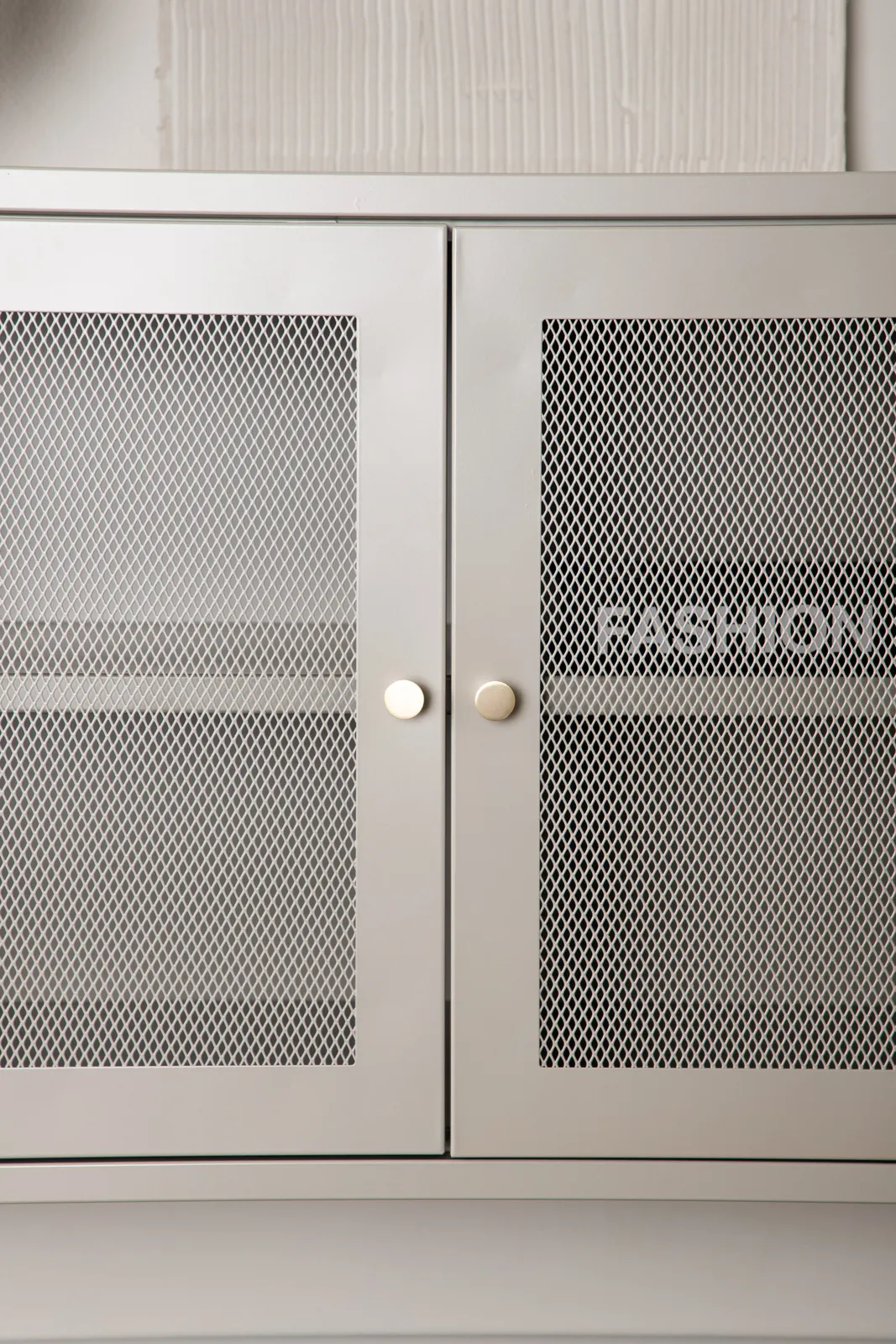 Kommode Piring aus Stahl in beige, 40x120x80 cm - Image 5