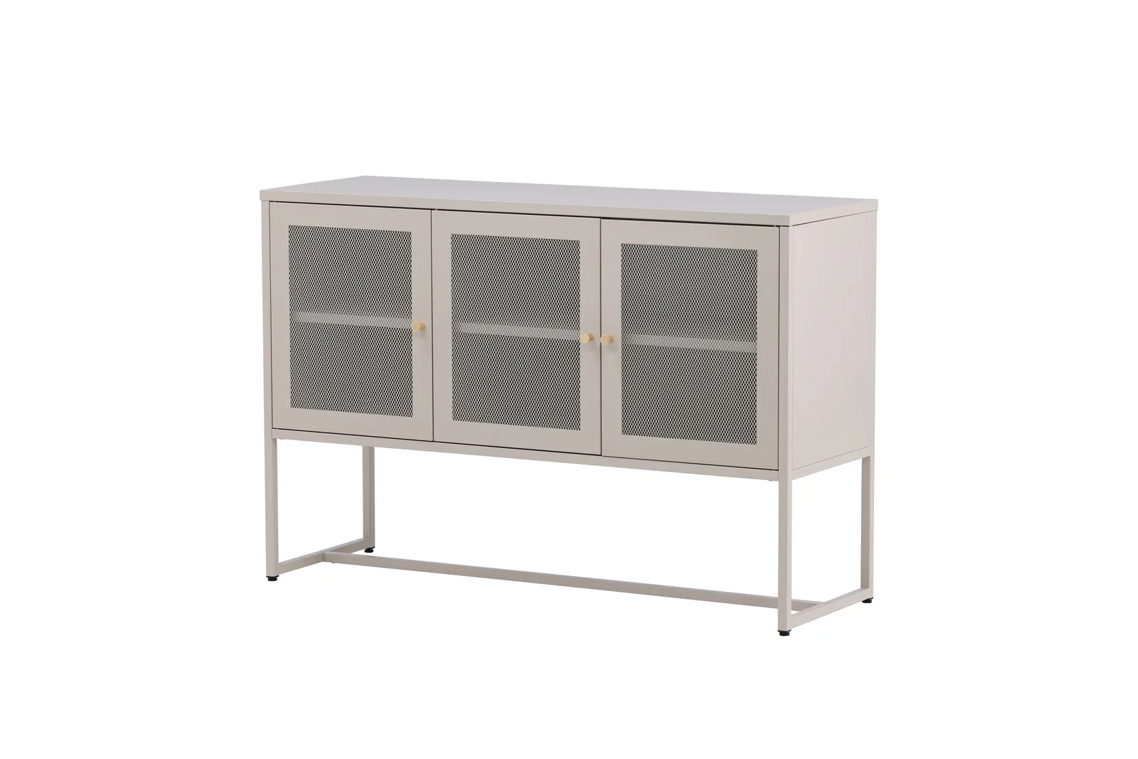 Kommode Piring aus Stahl in beige, 40x120x80 cm - Image 6