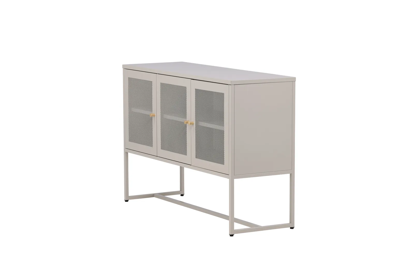 Kommode Piring aus Stahl in beige, 40x120x80 cm - Image 7
