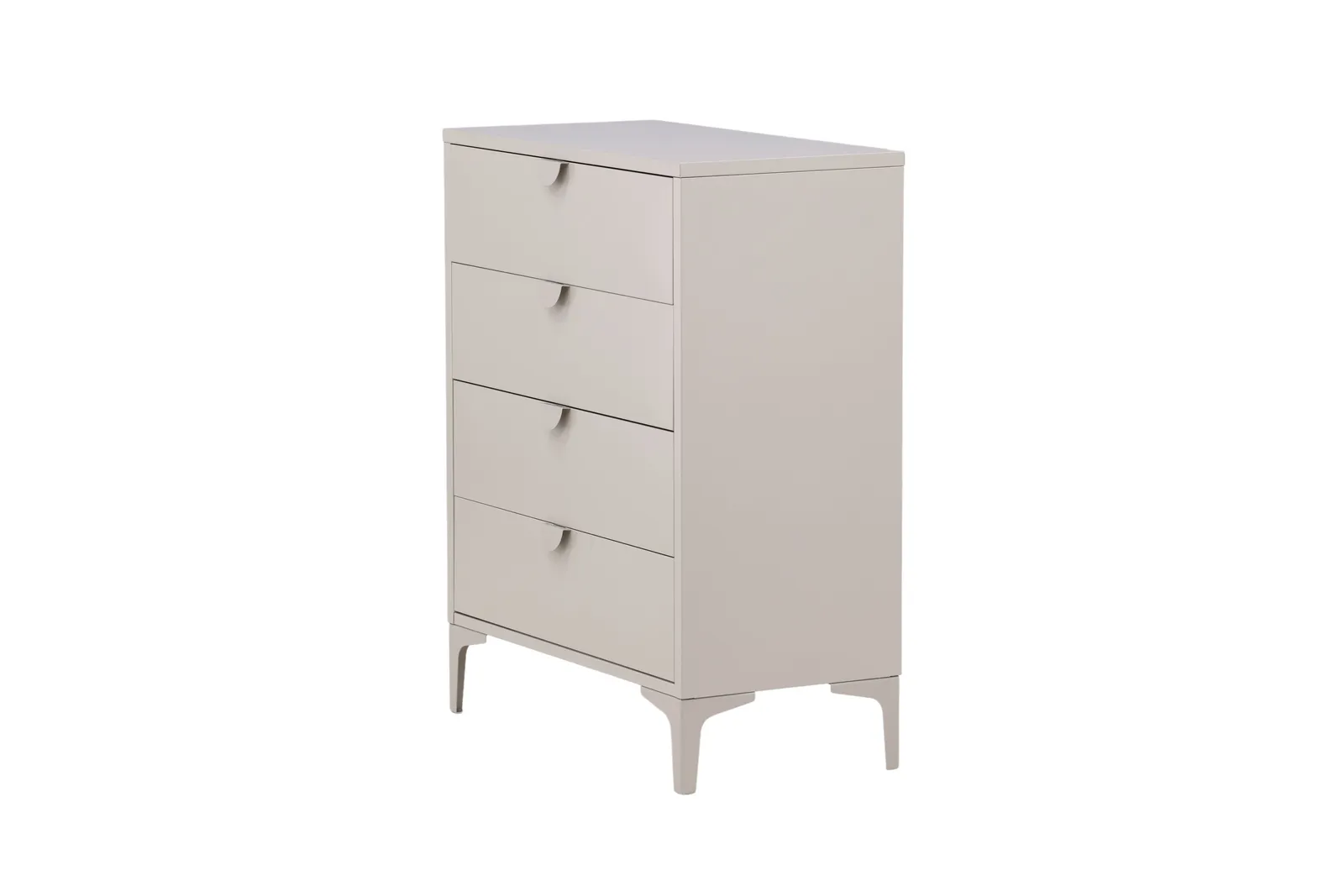 Kommode Piring aus Stahl mit 4 Schubladen in beige, 40x78x98 cm - Image 7