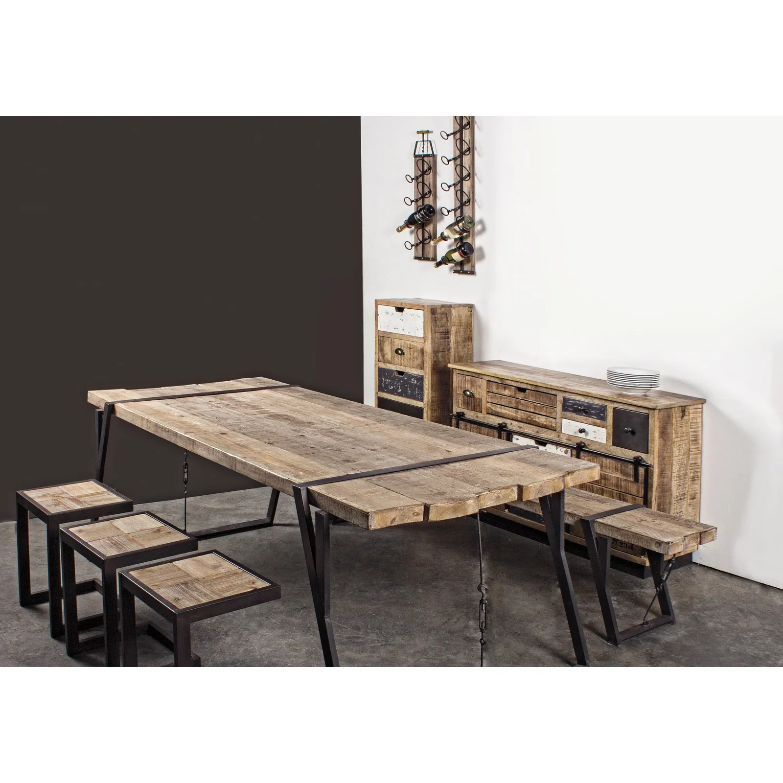 Kommode mit 5 Schubladen Tudor - Image 4