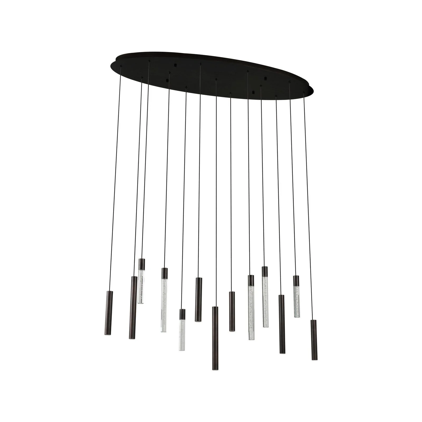 Kronleuchter Oxley in kupfer aus Eisen, 115x40x200 cm