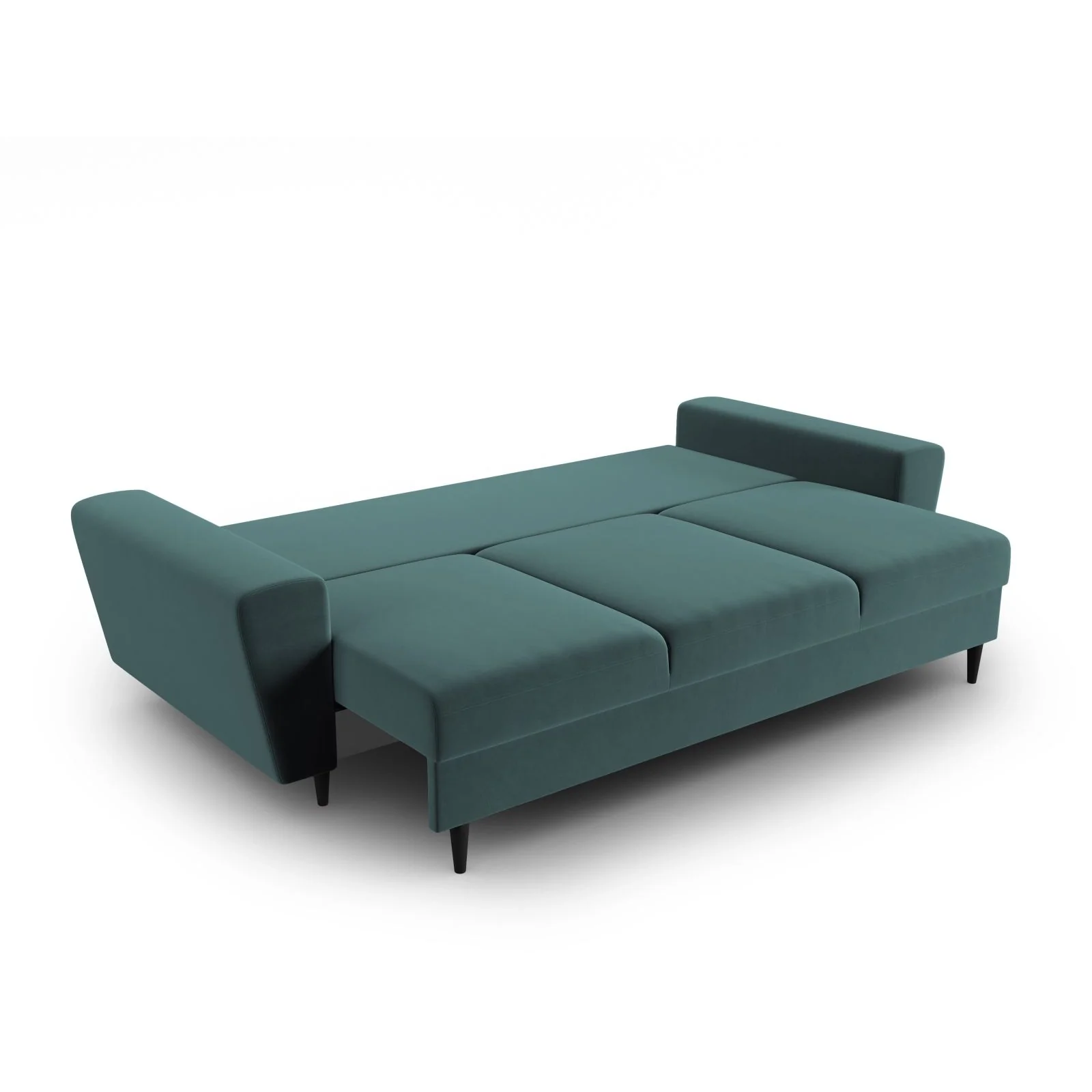 Kyoto 3-Sitzer Sofa mit Schlaffunktion und Stauraum, aus Samt, 235x100x88 cm - Image 147