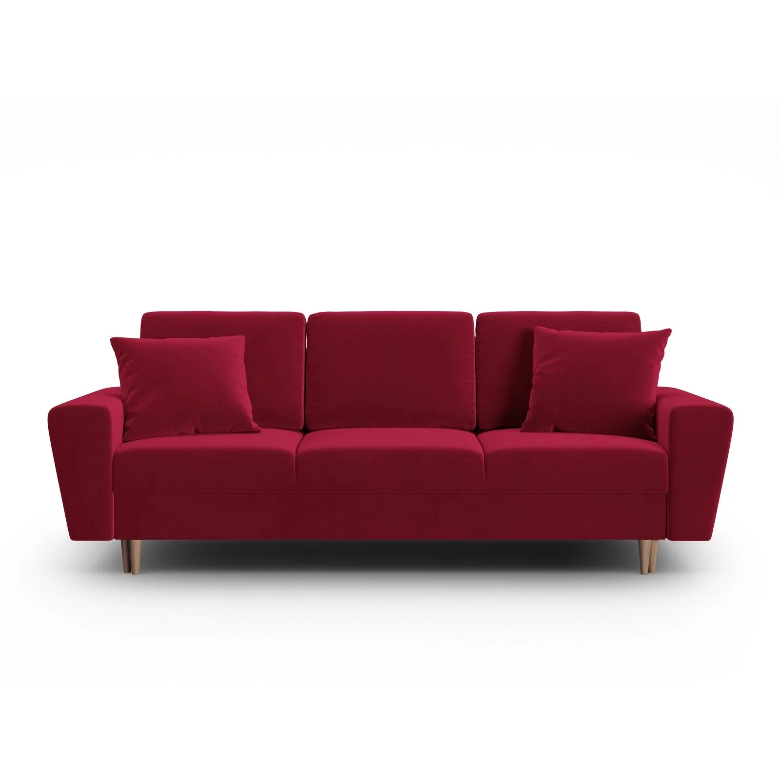 Kyoto 3-Sitzer Sofa mit Schlaffunktion und Stauraum, aus Samt, 235x100x88 cm - Image 173