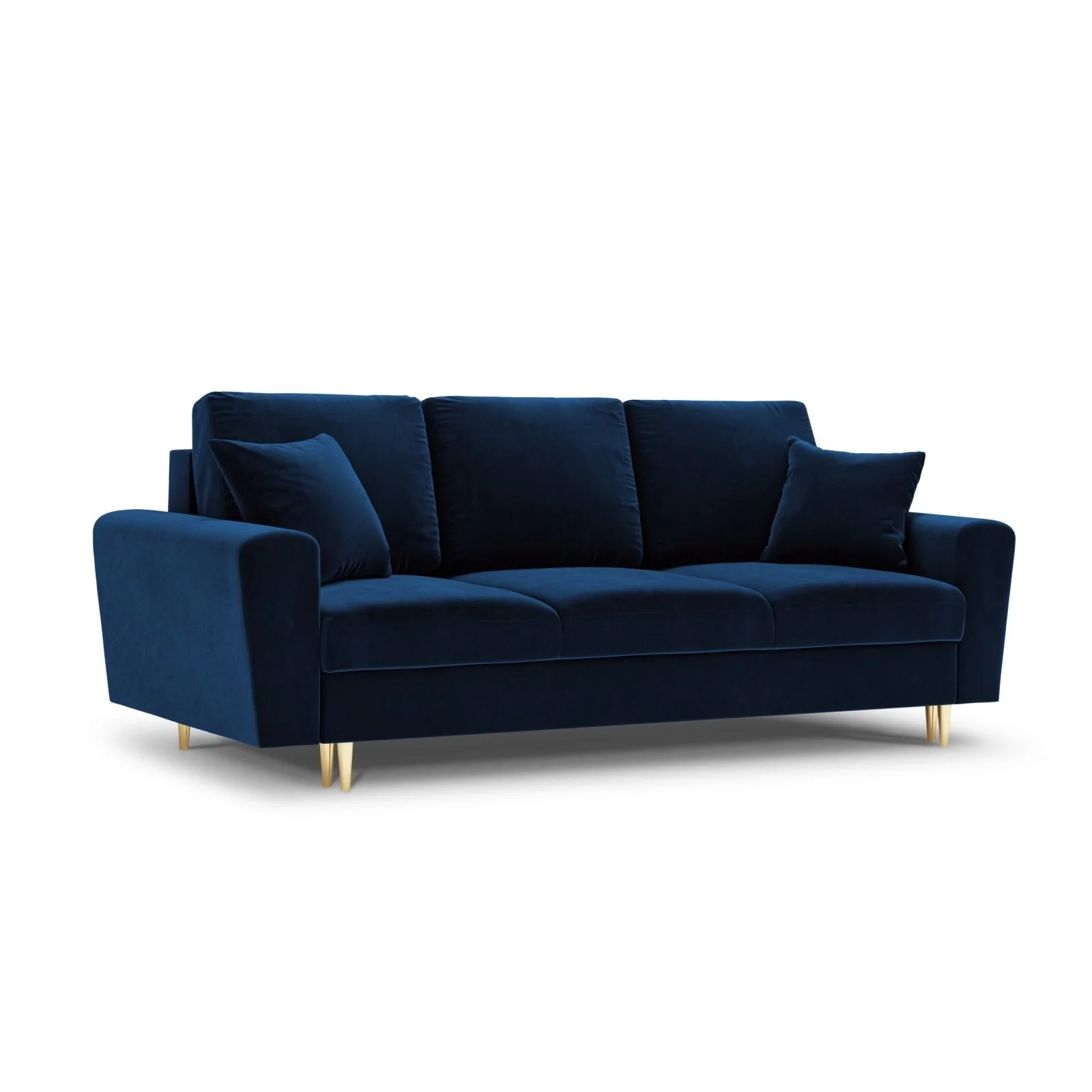 Kyoto 3-Sitzer Sofa mit Schlaffunktion und Stauraum, aus Samt, 235x100x88 cm - Image 23