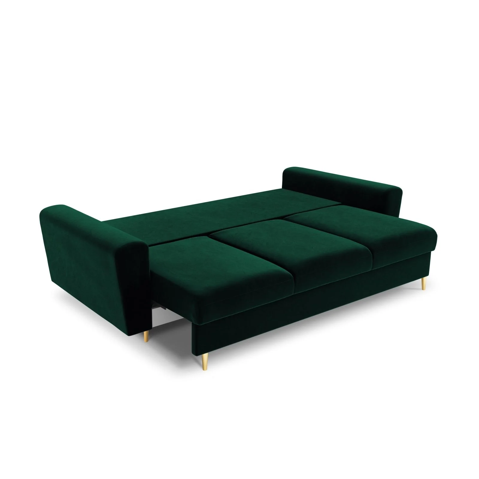 Kyoto 3-Sitzer Sofa mit Schlaffunktion und Stauraum, aus Samt, 235x100x88 cm - Image 35