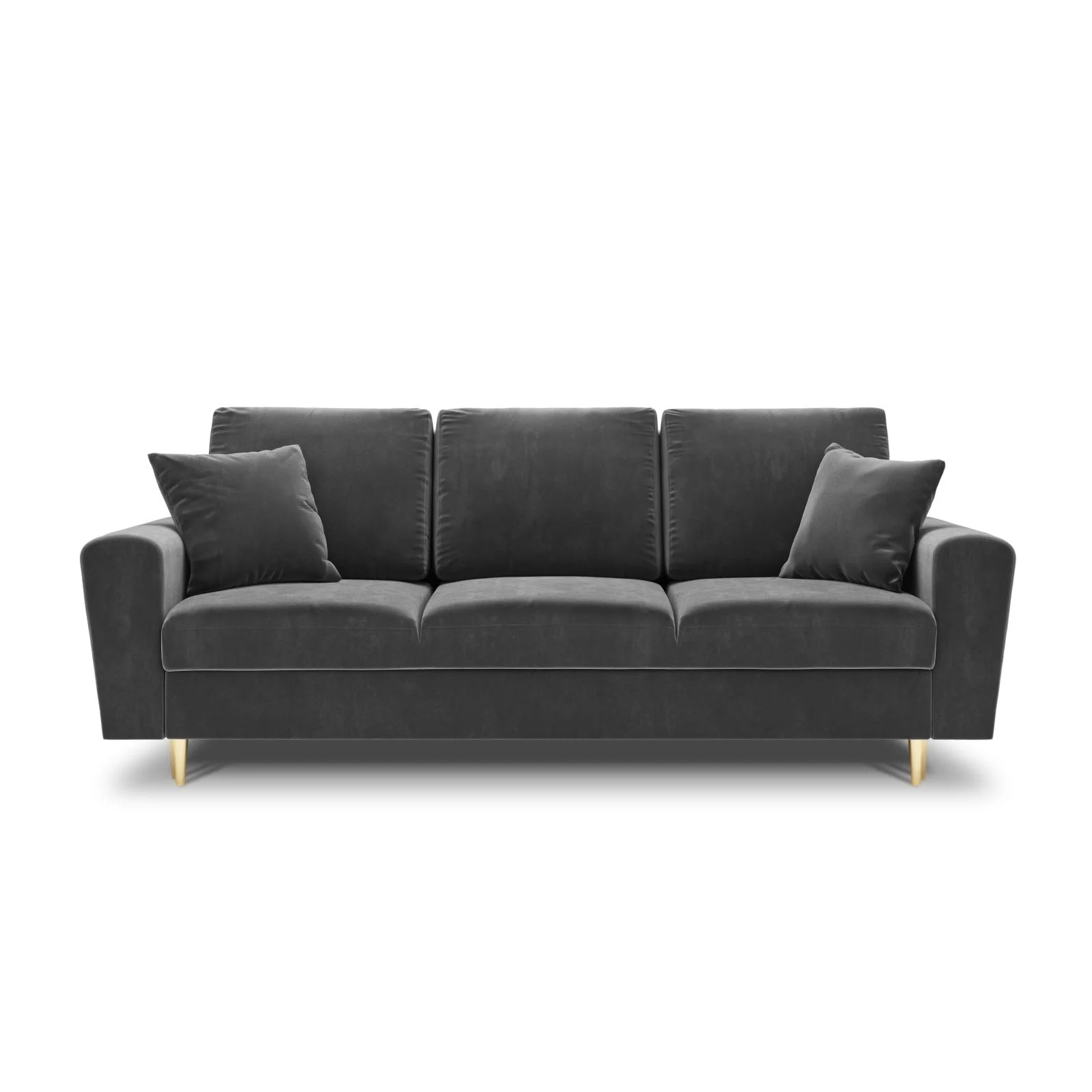 Kyoto 3-Sitzer Sofa mit Schlaffunktion und Stauraum, aus Samt, 235x100x88 cm - Image 41