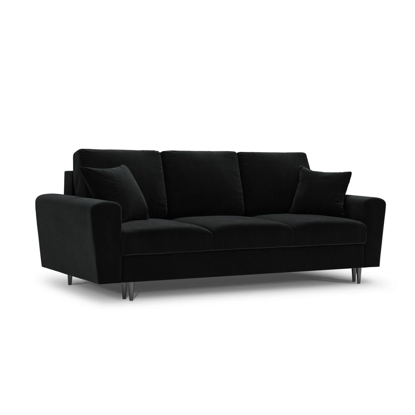 Kyoto 3-Sitzer Sofa mit Schlaffunktion und Stauraum, aus Samt, 235x100x88 cm - Image 58