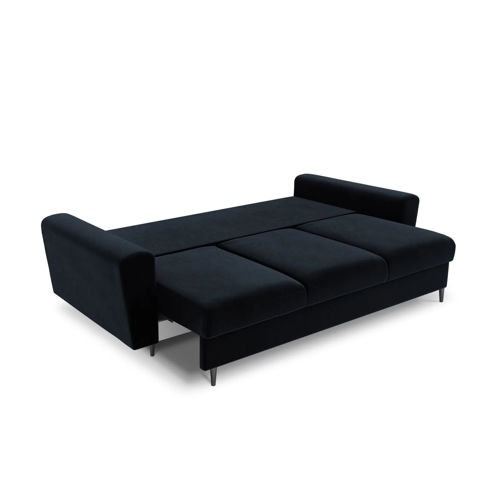 Kyoto 3-Sitzer Sofa mit Schlaffunktion und Stauraum, aus Samt, 235x100x88 cm - Image 80
