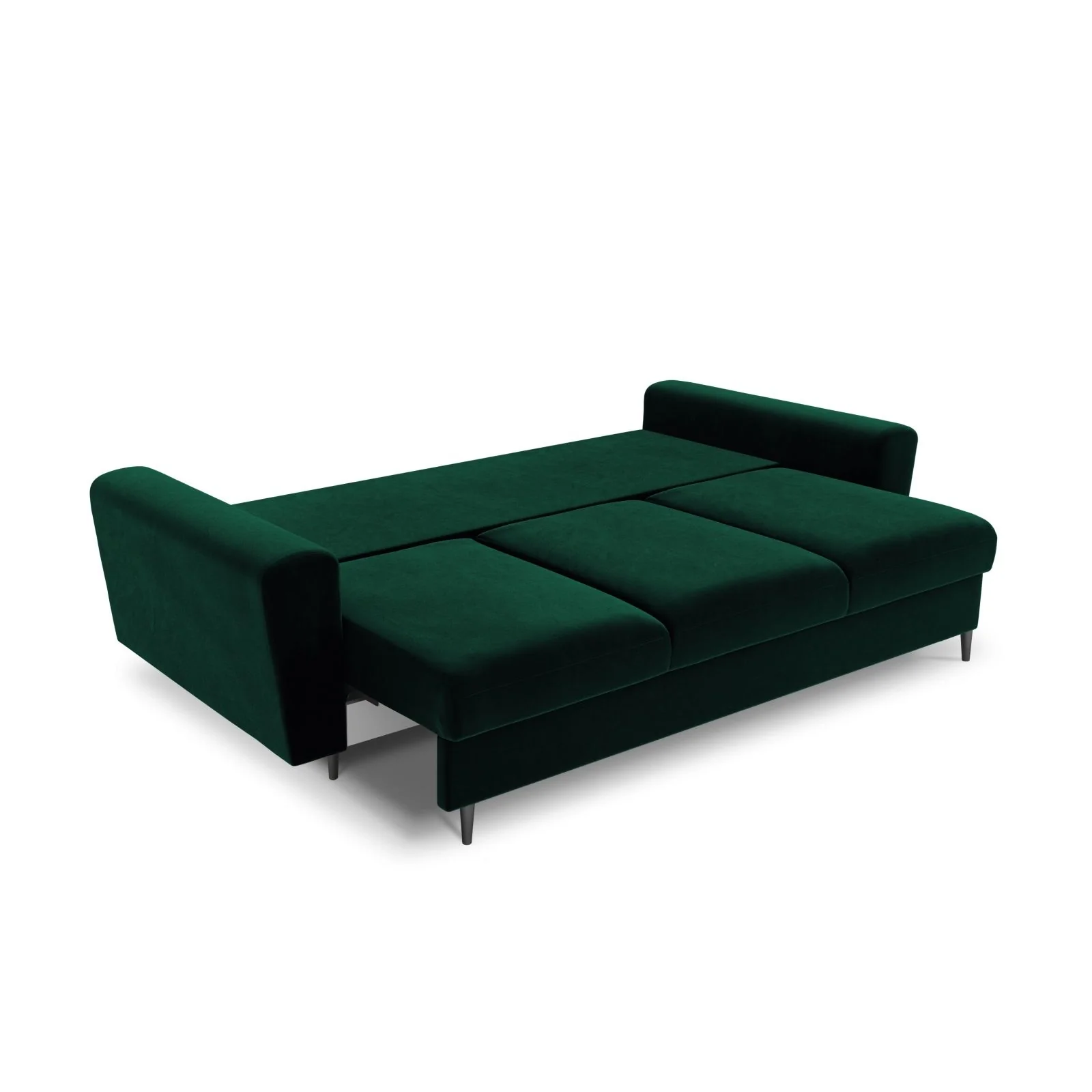 Kyoto 3-Sitzer Sofa mit Schlaffunktion und Stauraum, aus Samt, 235x100x88 cm - Image 85