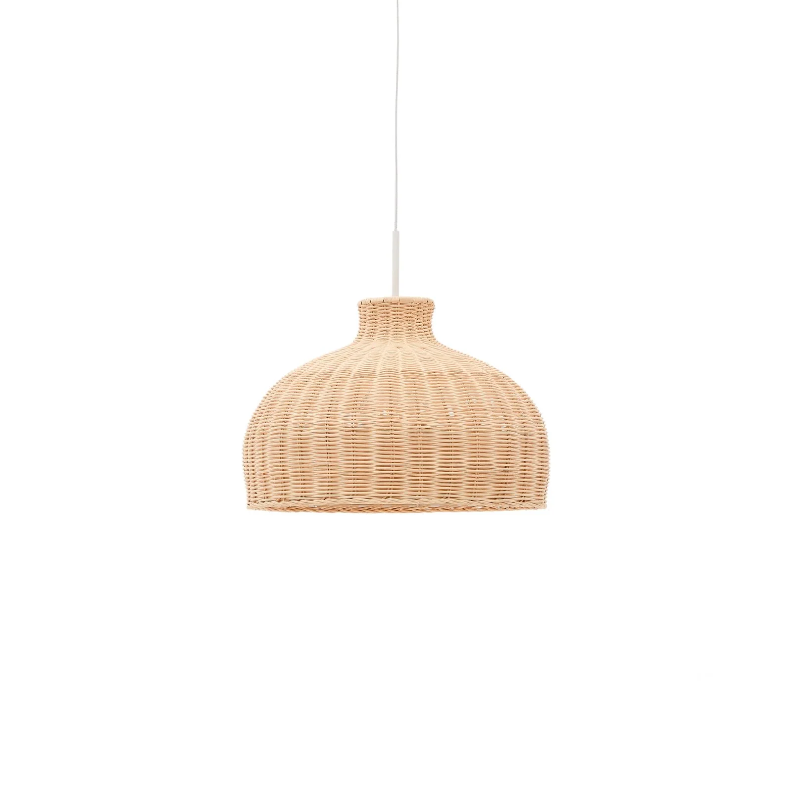 Lampenschirm Ennia aus Rattan mit hellem Finish Ø 38 cm