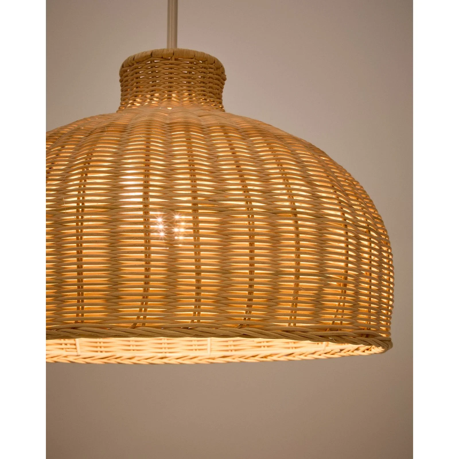 Lampenschirm Ennia aus Rattan mit hellem Finish Ø 38 cm - Image 5