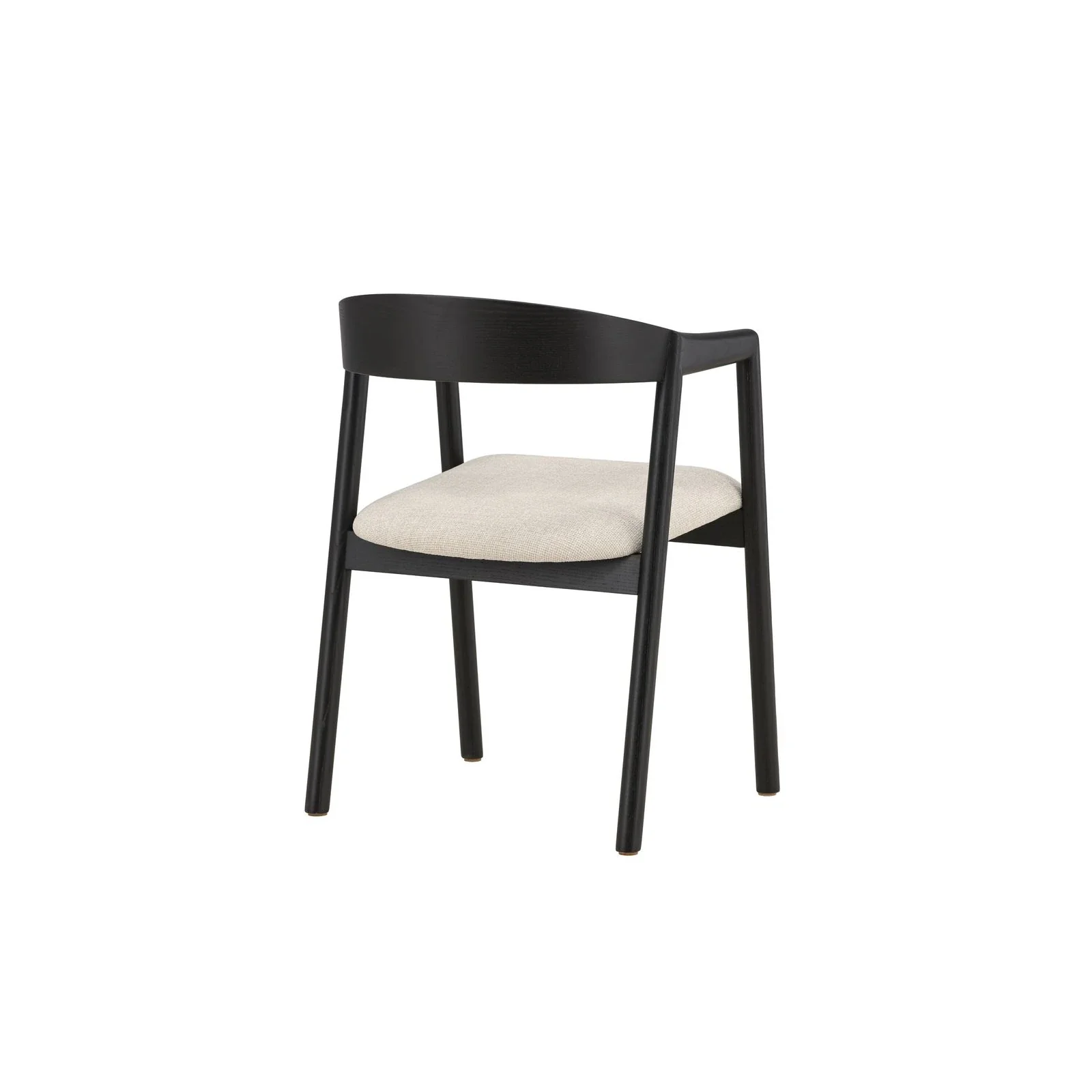 Långön Esszimmerstuhl 2er-Pack - Schwarz / Beige Stoff - Image 10