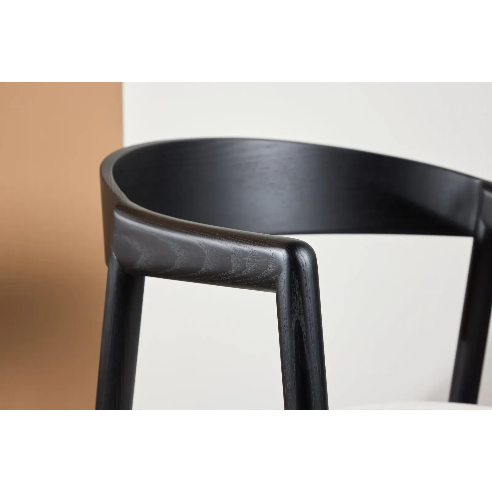 Långön Esszimmerstuhl 2er-Pack - Schwarz / Beige Stoff - Image 4