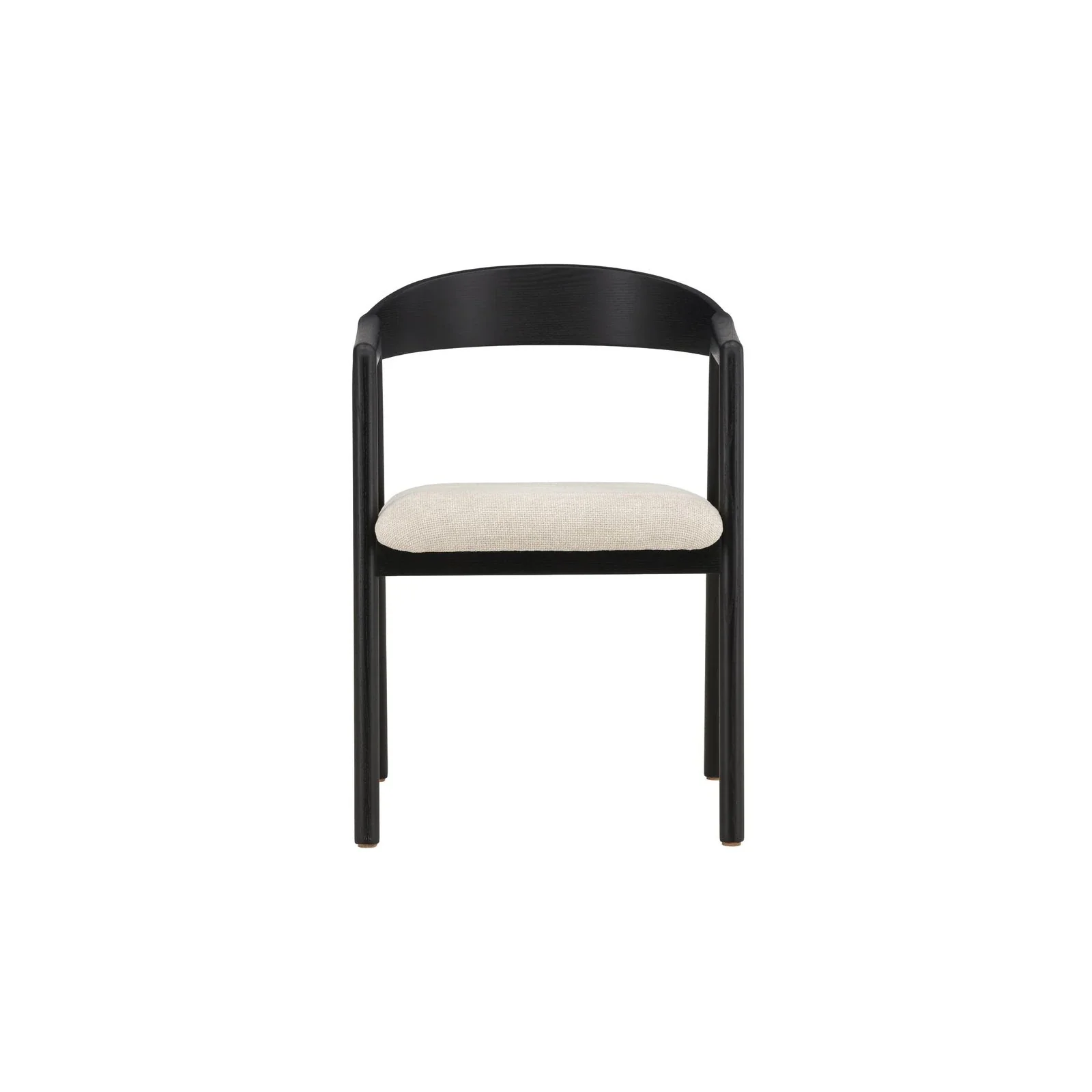 Långön Esszimmerstuhl 2er-Pack - Schwarz / Beige Stoff - Image 7