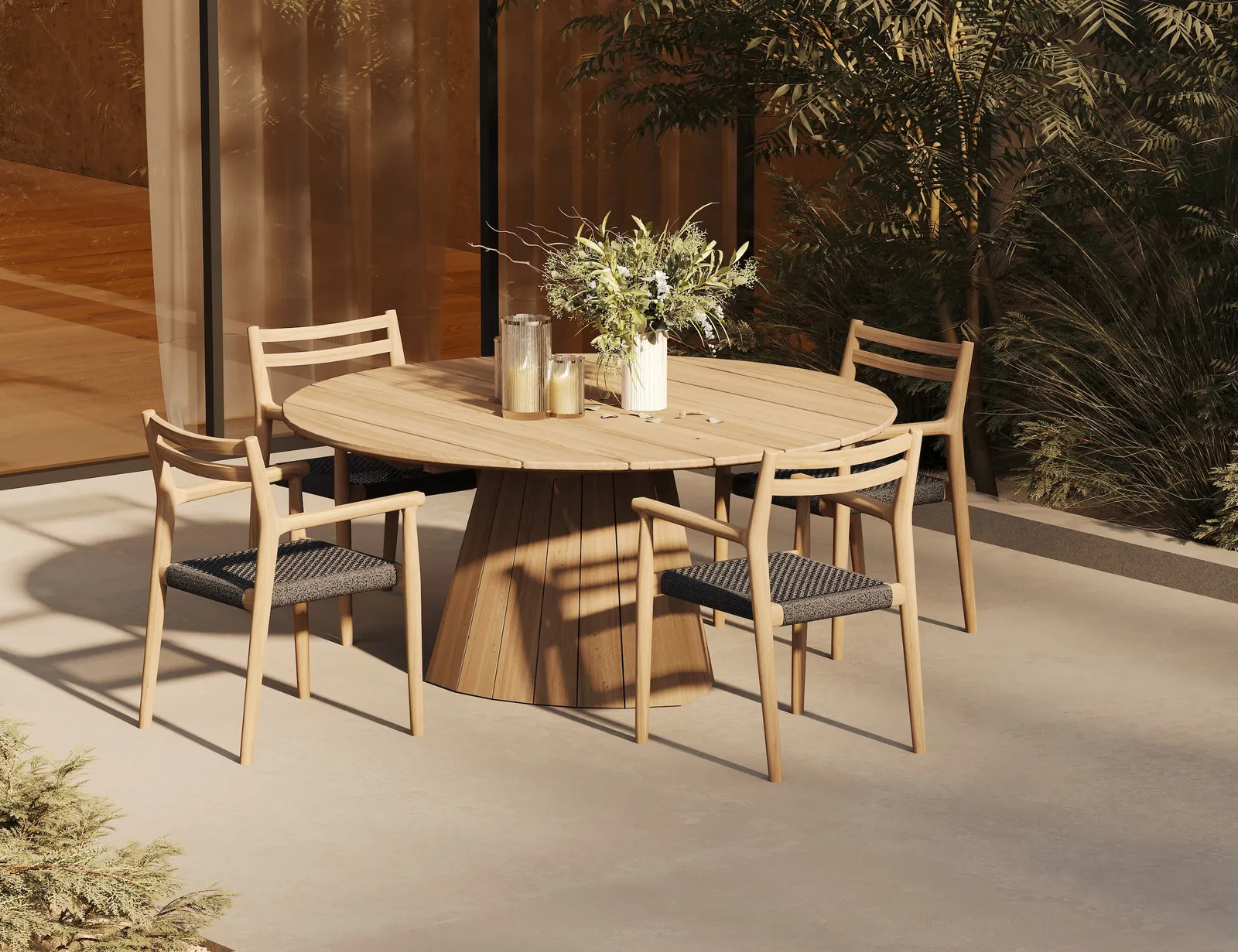 Levanto Outdoor Tisch Teakholz 165x165 cm - Image 2