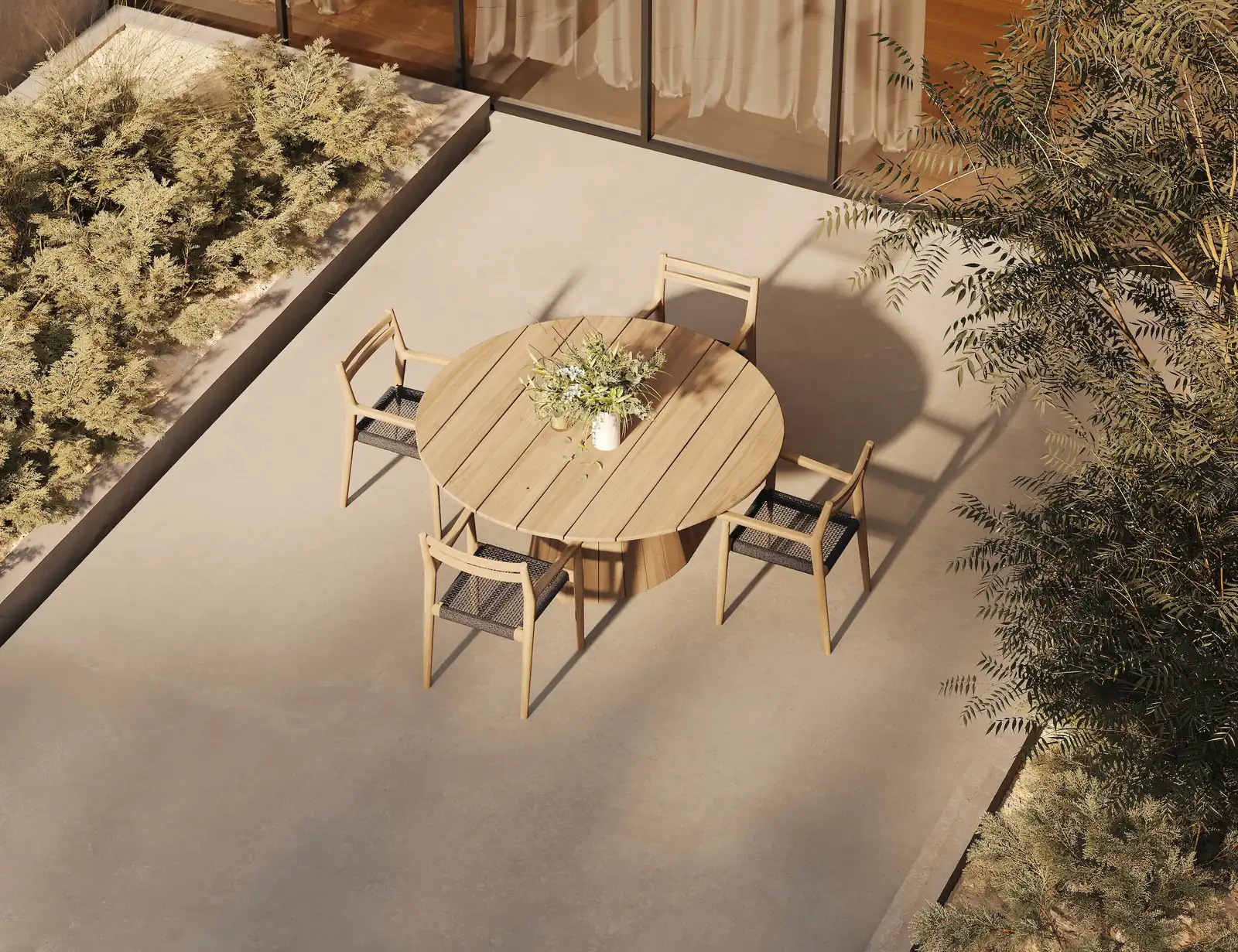 Levanto Outdoor Tisch Teakholz 165x165 cm - Image 3
