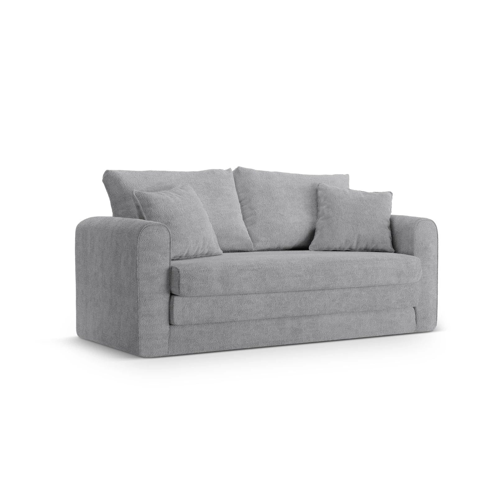 Lido 2-Sitzer Sofa mit Schlaffunktion, ausklappbar, aus Boucle oder Strukturstoff, 158x69 cm - Image 17