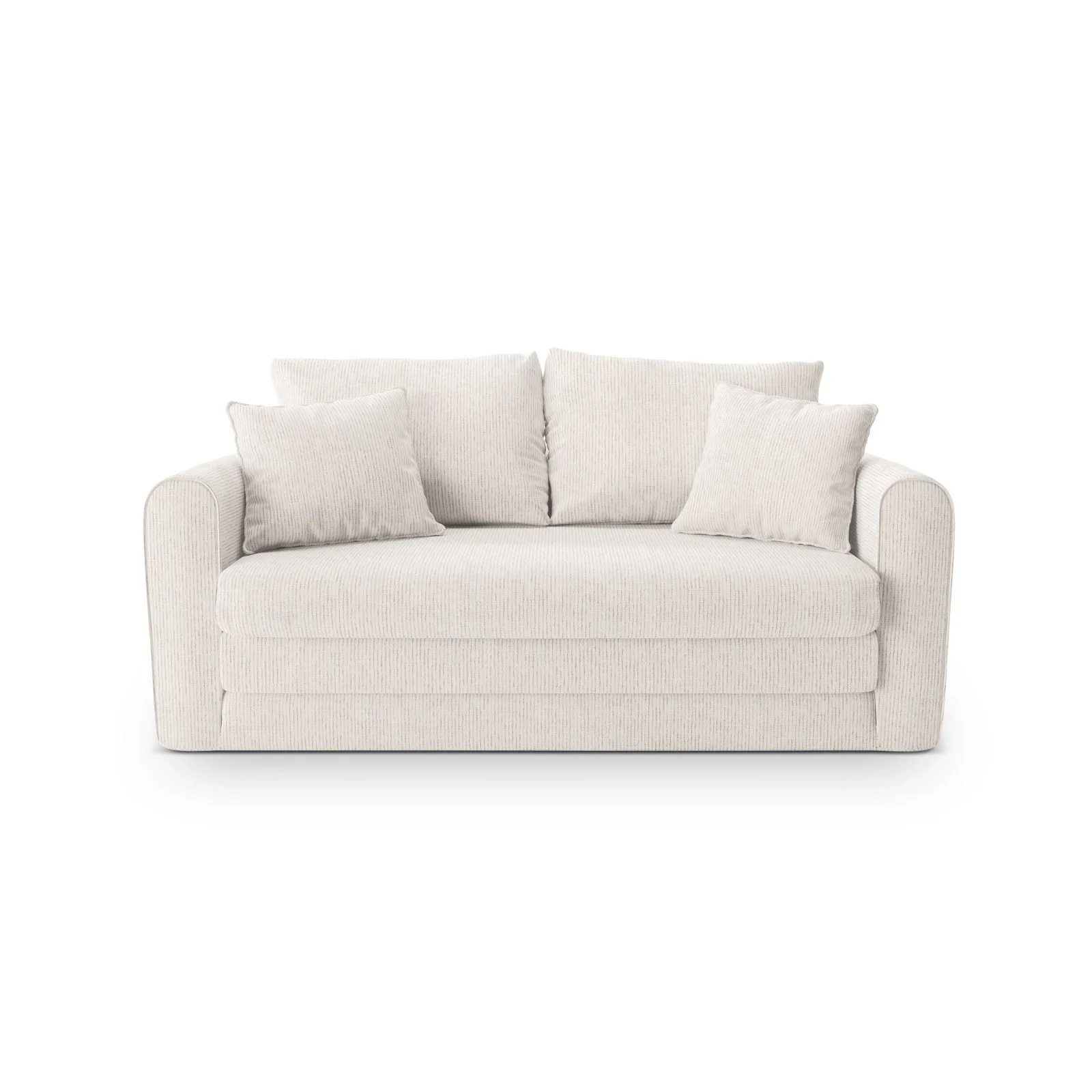 Lido 2-Sitzer Sofa mit Schlaffunktion, ausklappbar, aus Boucle oder Strukturstoff, 158x69 cm - Image 22