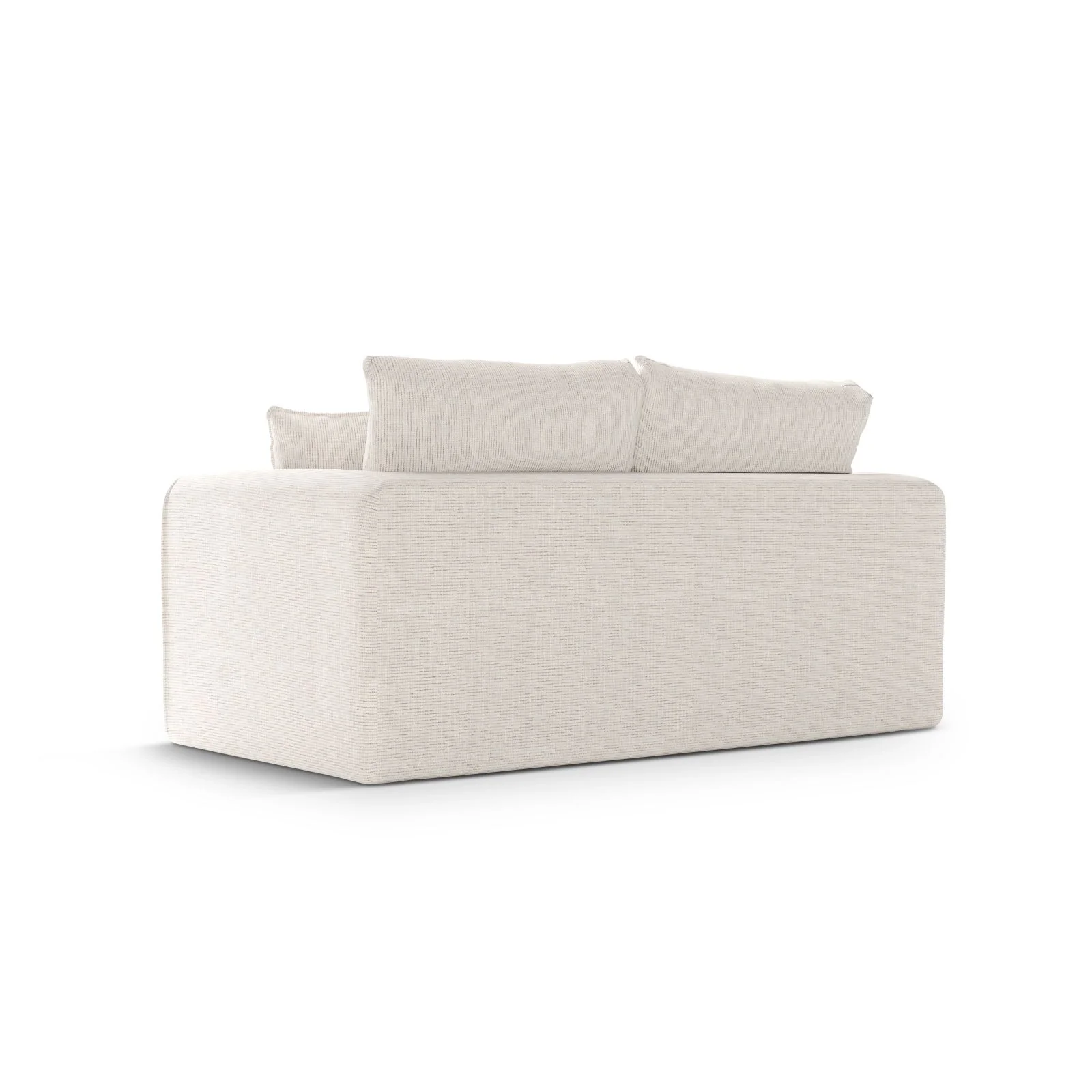 Lido 2-Sitzer Sofa mit Schlaffunktion, ausklappbar, aus Boucle oder Strukturstoff, 158x69 cm - Image 25