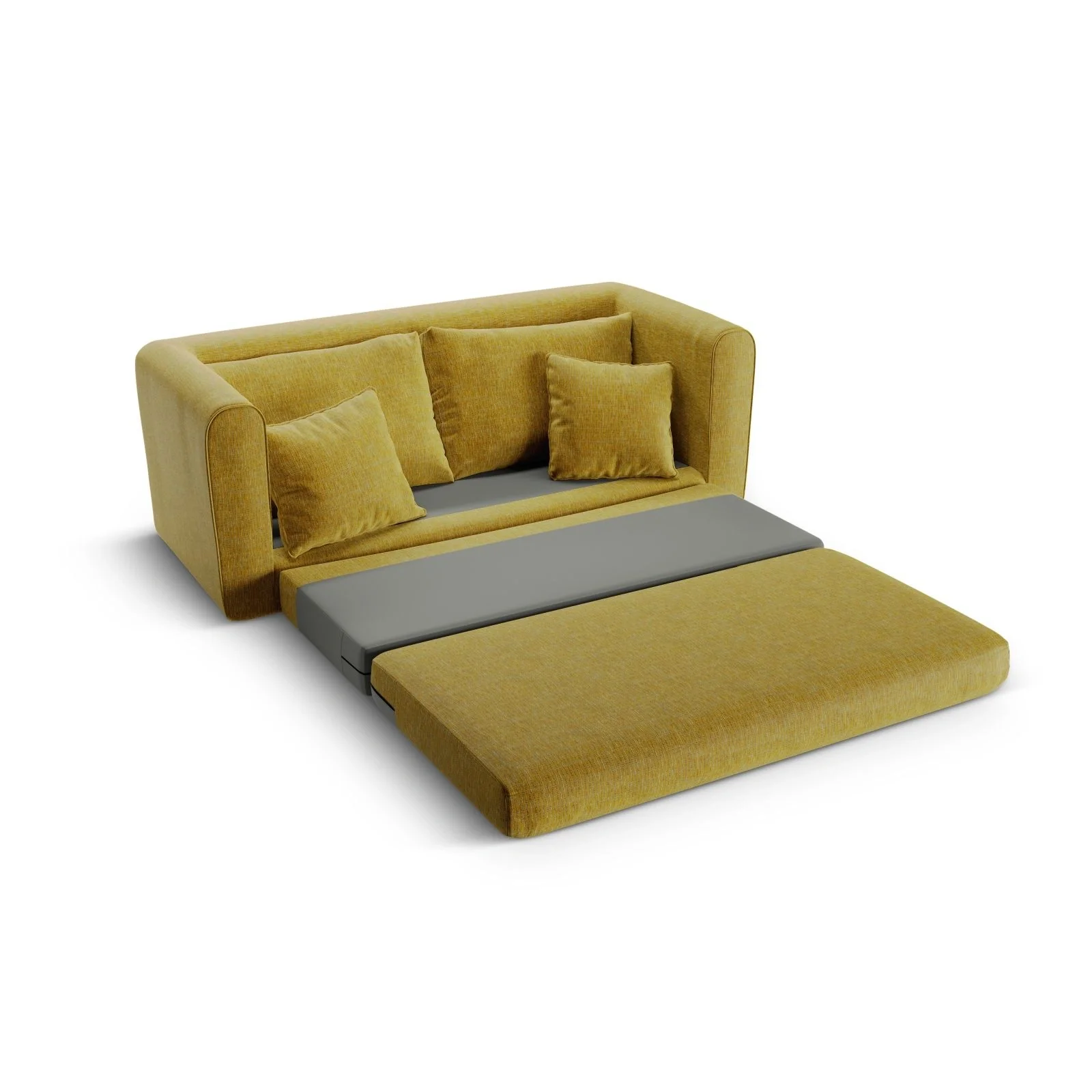 Lido 2-Sitzer Sofa mit Schlaffunktion, ausklappbar, aus Boucle oder Strukturstoff, 158x69 cm - Image 48