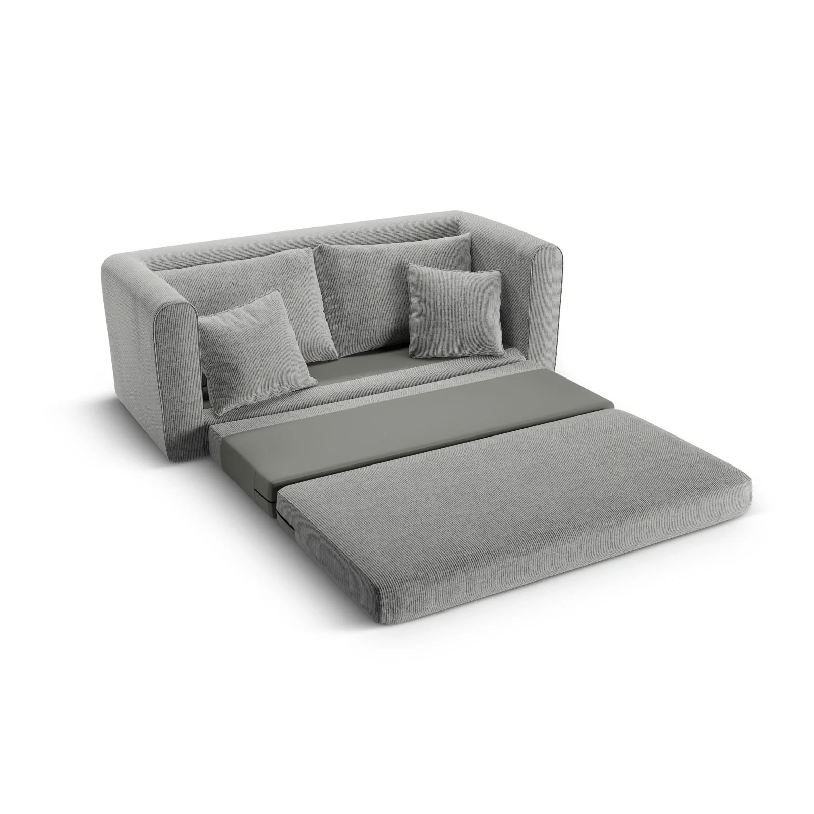 Lido 2-Sitzer Sofa mit Schlaffunktion, ausklappbar, aus Boucle oder Strukturstoff, 158x69 cm - Image 55