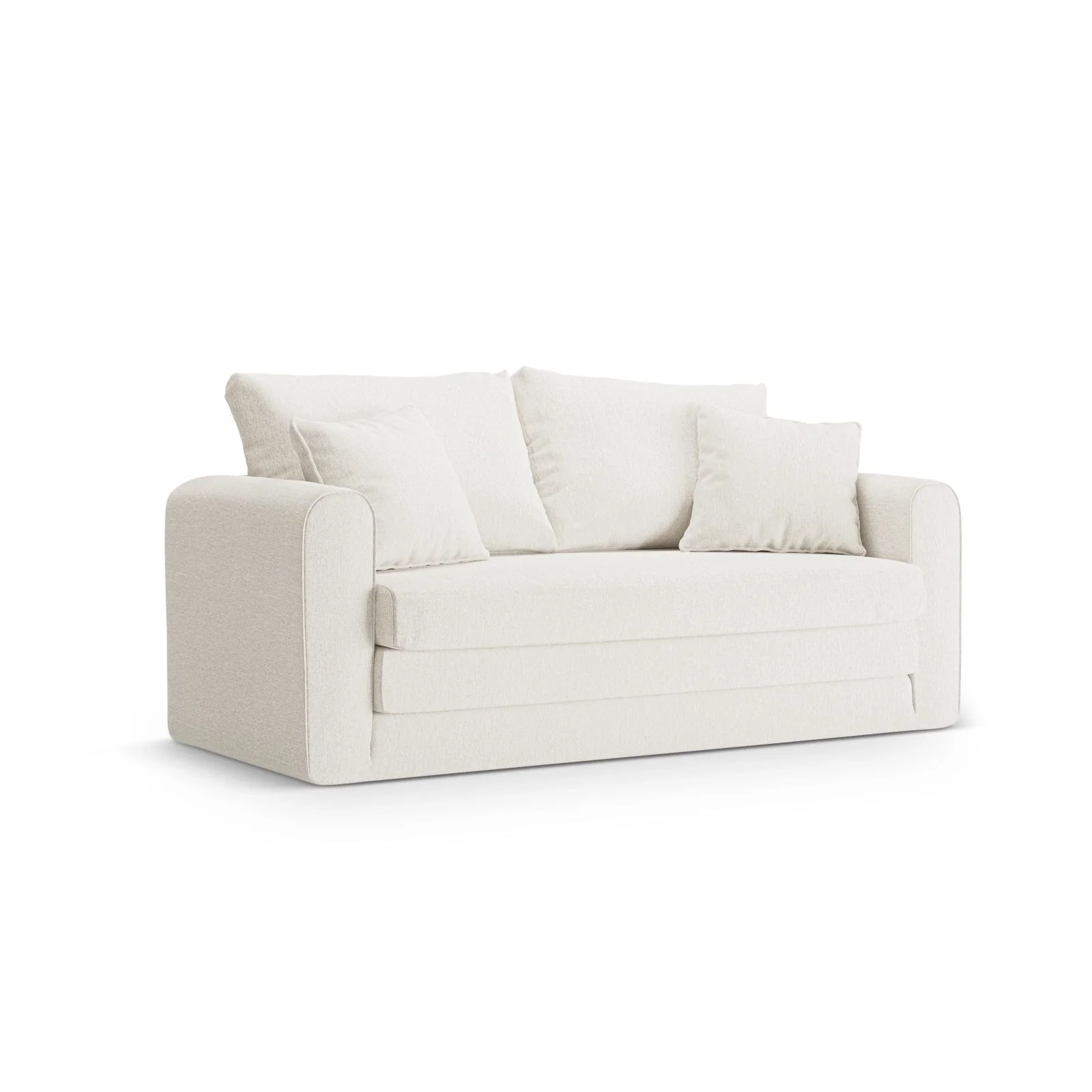 Lido 2-Sitzer Sofa mit Schlaffunktion, ausklappbar, aus Boucle oder Strukturstoff, 158x69 cm - Image 66