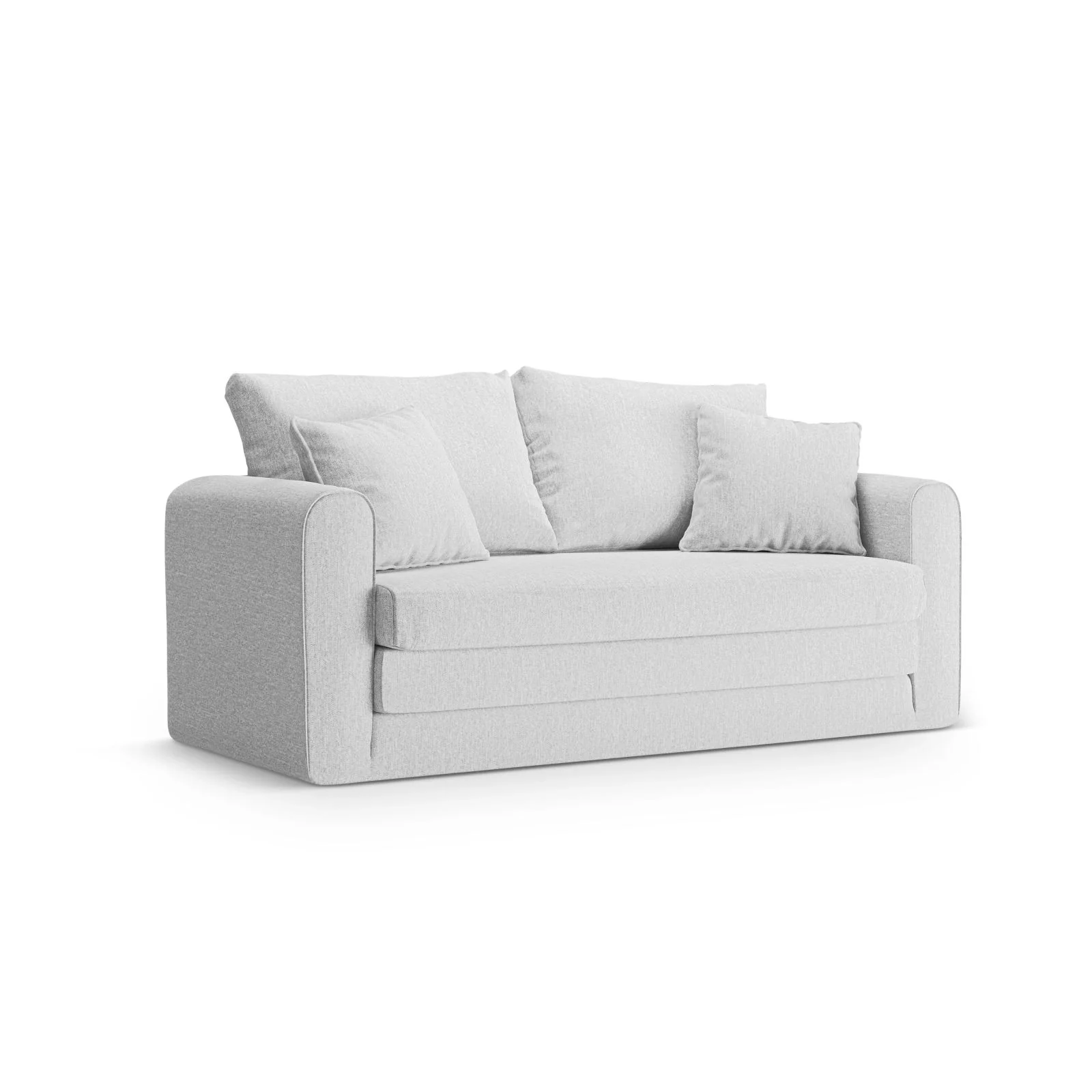 Lido 2-Sitzer Sofa mit Schlaffunktion, ausklappbar, aus Boucle oder Strukturstoff, 158x69 cm - Image 73