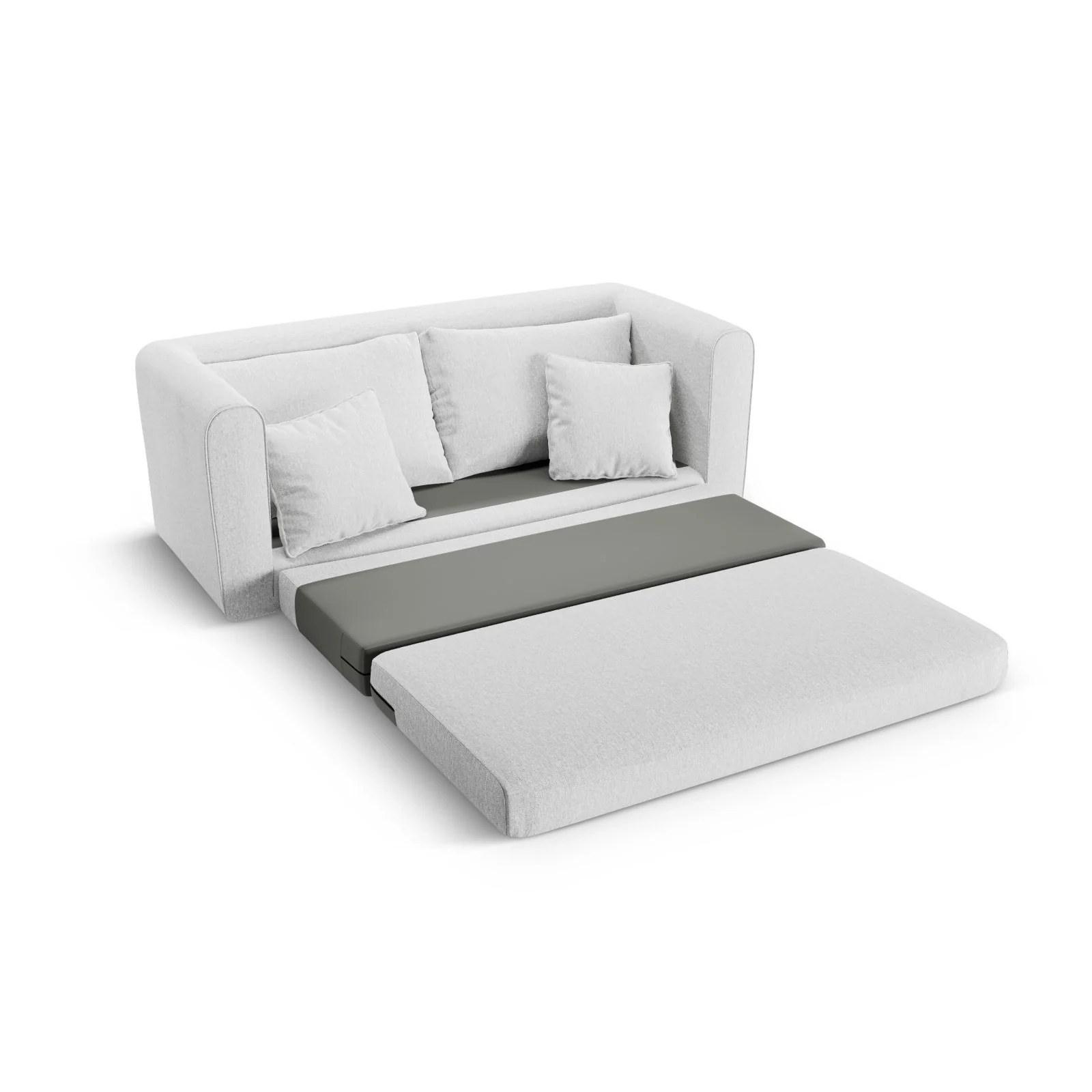Lido 2-Sitzer Sofa mit Schlaffunktion, ausklappbar, aus Boucle oder Strukturstoff, 158x69 cm - Image 76