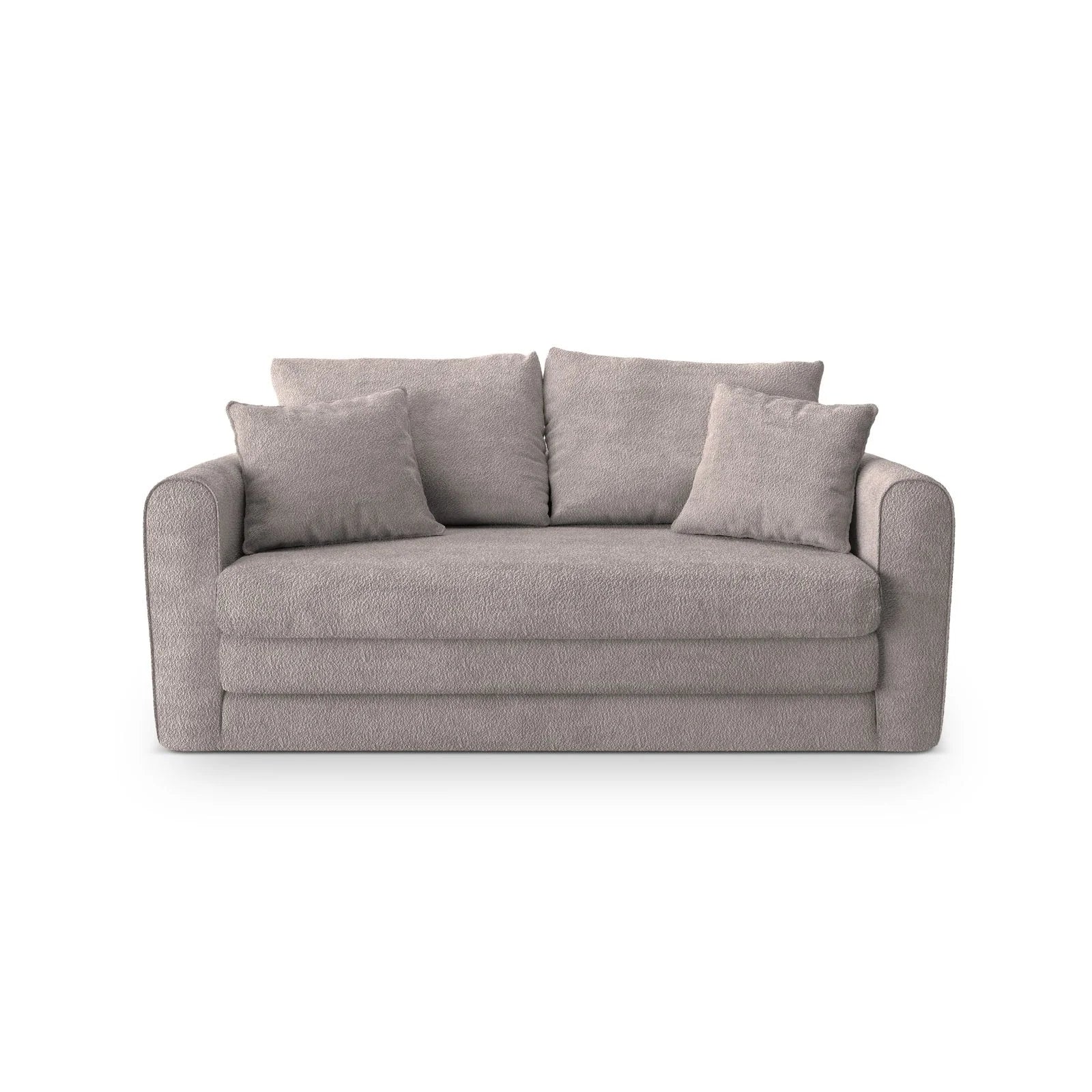 Lido 2-Sitzer Sofa mit Schlaffunktion, ausklappbar, aus Boucle oder Strukturstoff, 158x69 cm - Image 8