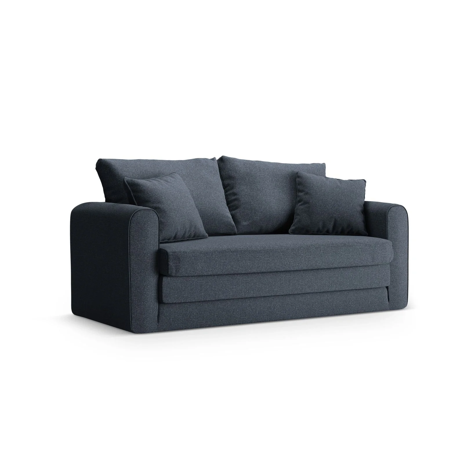 Lido 2-Sitzer Sofa mit Schlaffunktion, ausklappbar, aus Boucle oder Strukturstoff, 158x69 cm - Image 80