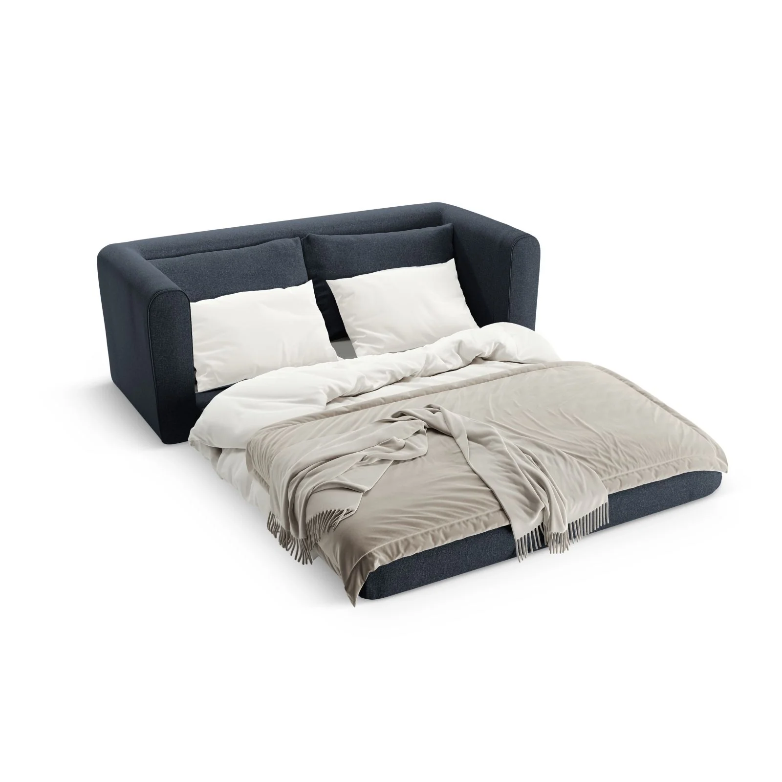 Lido 2-Sitzer Sofa mit Schlaffunktion, ausklappbar, aus Boucle oder Strukturstoff, 158x69 cm - Image 82