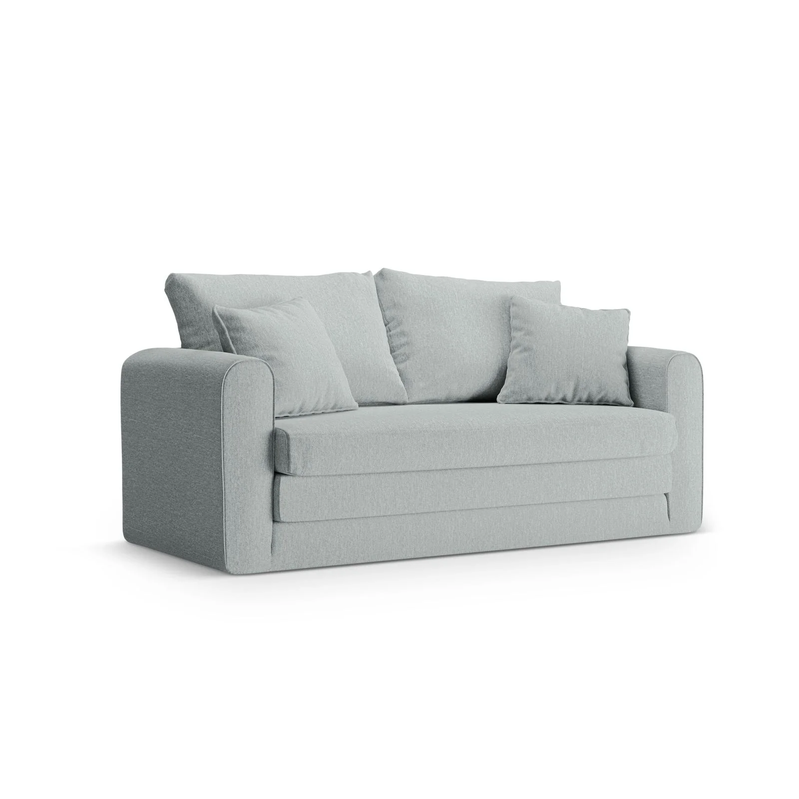 Lido 2-Sitzer Sofa mit Schlaffunktion, ausklappbar, aus Boucle oder Strukturstoff, 158x69 cm - Image 87