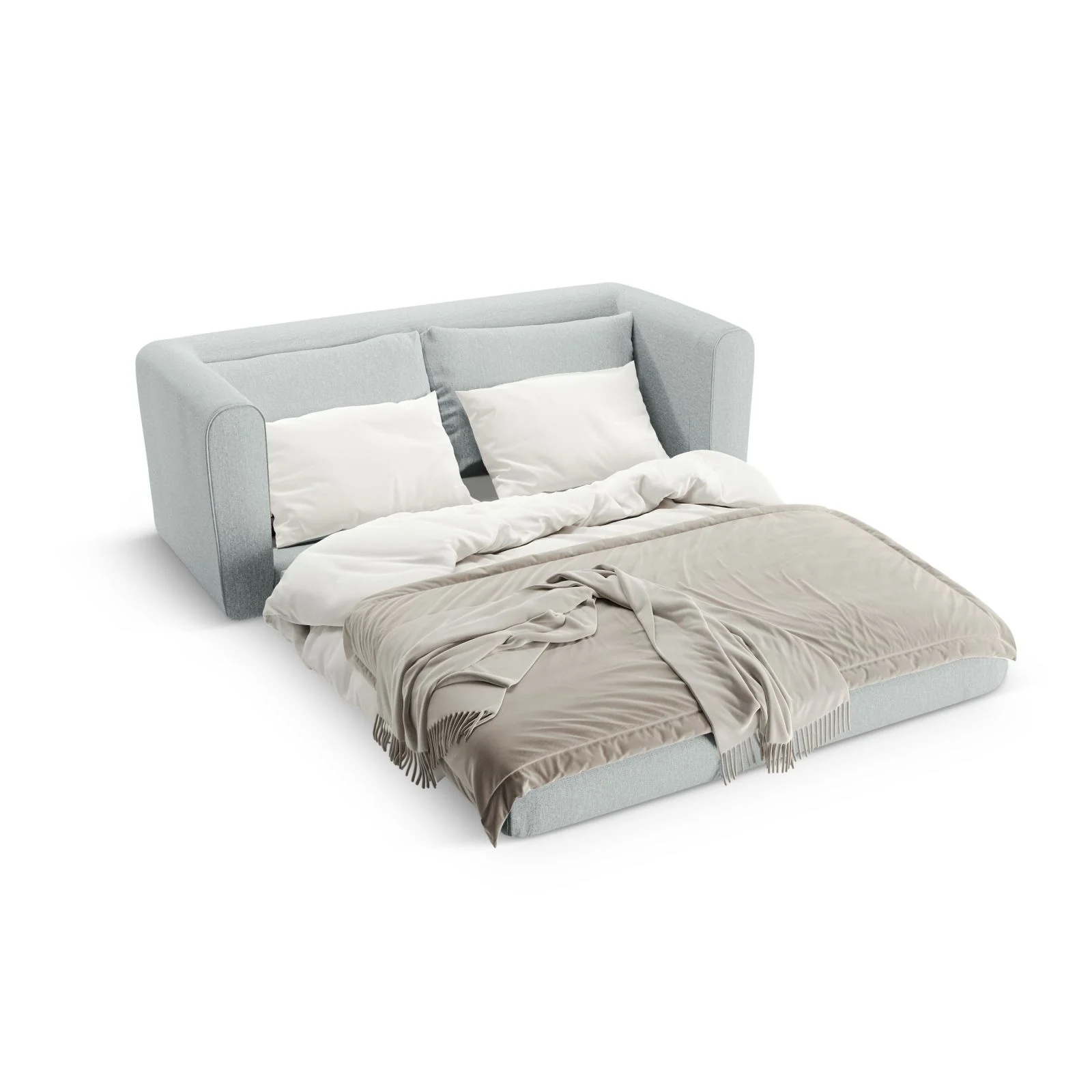 Lido 2-Sitzer Sofa mit Schlaffunktion, ausklappbar, aus Boucle oder Strukturstoff, 158x69 cm - Image 89