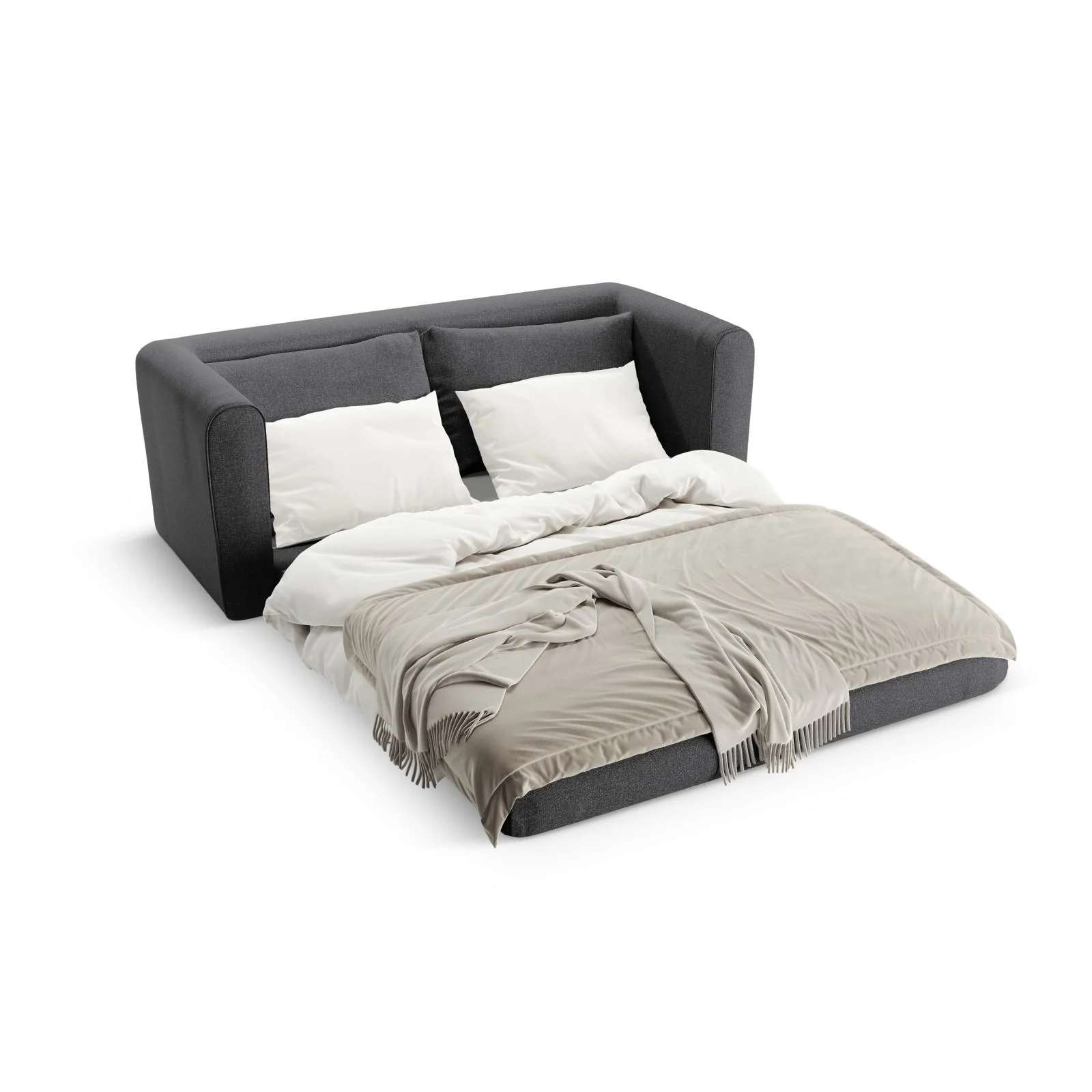 Lido 2-Sitzer Sofa mit Schlaffunktion, ausklappbar, aus Boucle oder Strukturstoff, 158x69 cm - Image 96