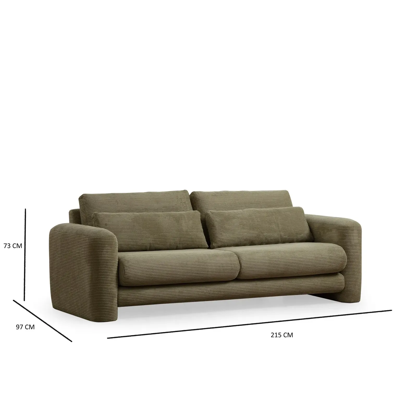 Lily 3-Sitzer Sofa, 215x97 cm - Image 20