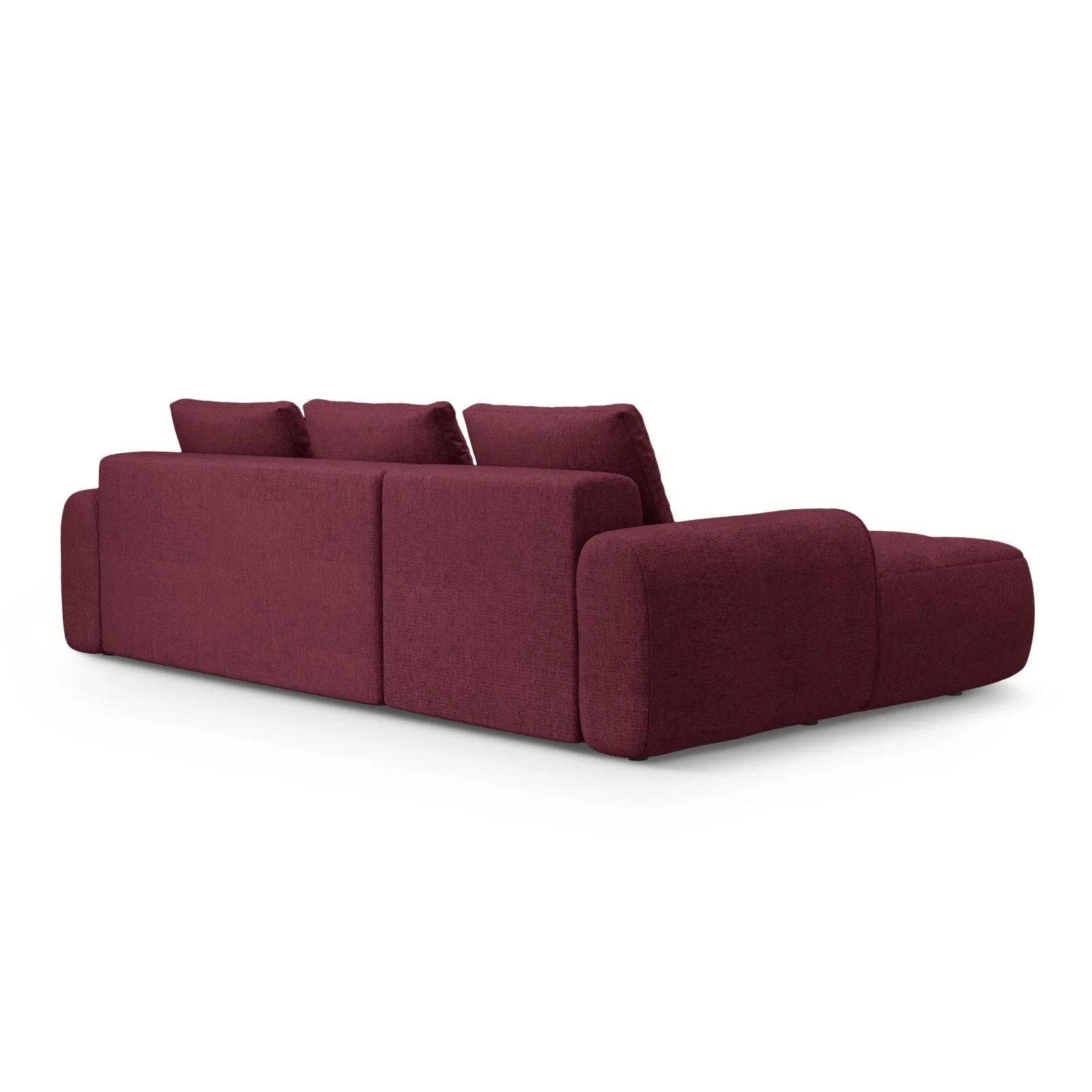 Linz 3-Sitzer Ecksofa mit Schlaffunktion, Linke Seite, aus Samt oder Strukturstoff, 275x142 cm - Image 63