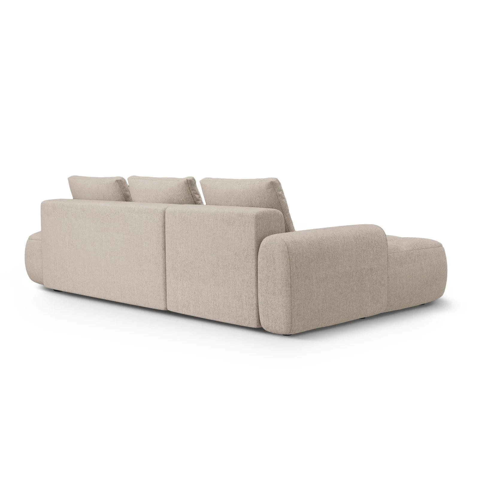 Linz 3-Sitzer Ecksofa mit Schlaffunktion, Linke Seite, aus Samt oder Strukturstoff, 275x142 cm - Image 55