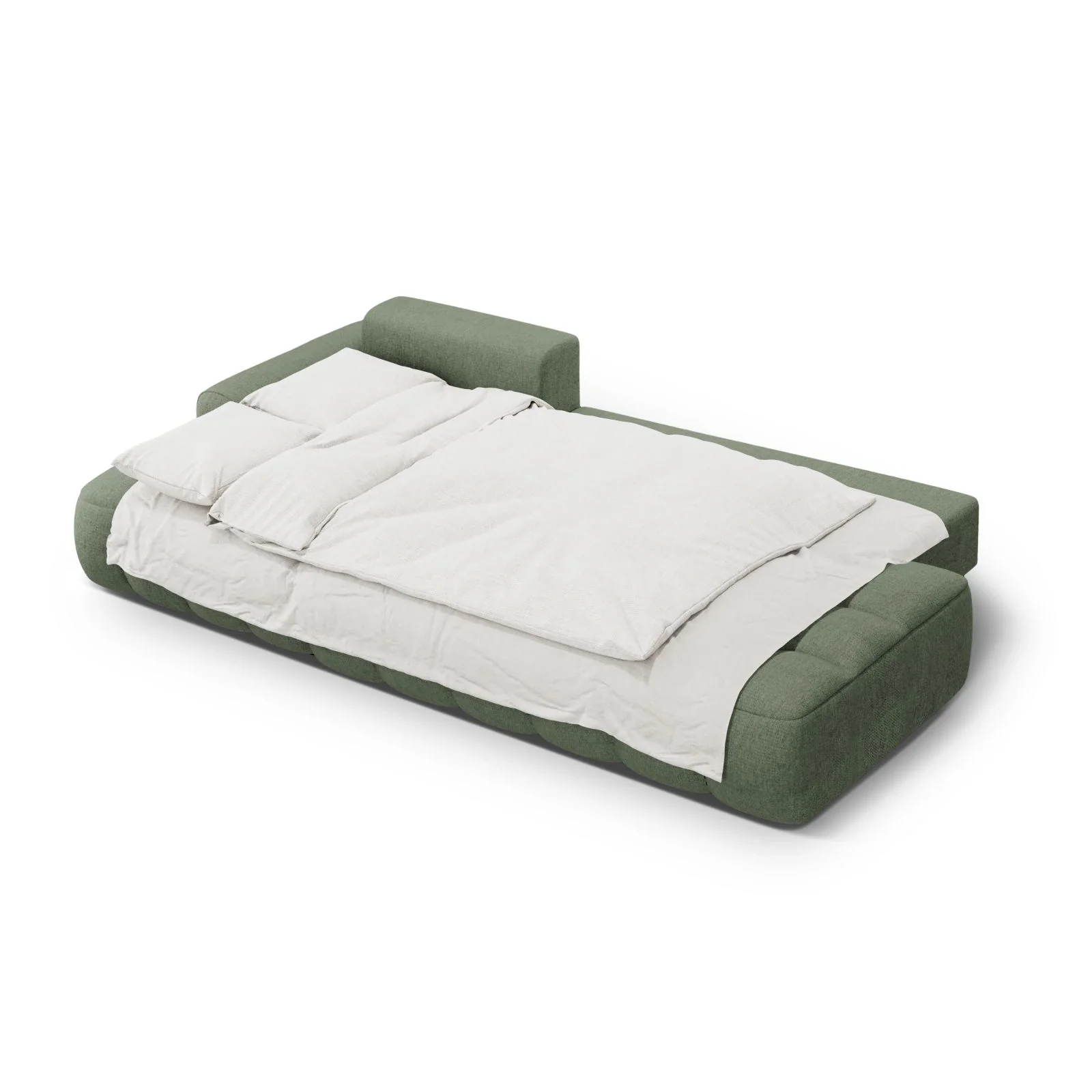 Linz 3-Sitzer Ecksofa mit Schlaffunktion, Linke Seite, aus Samt oder Strukturstoff, 275x142 cm - Image 70