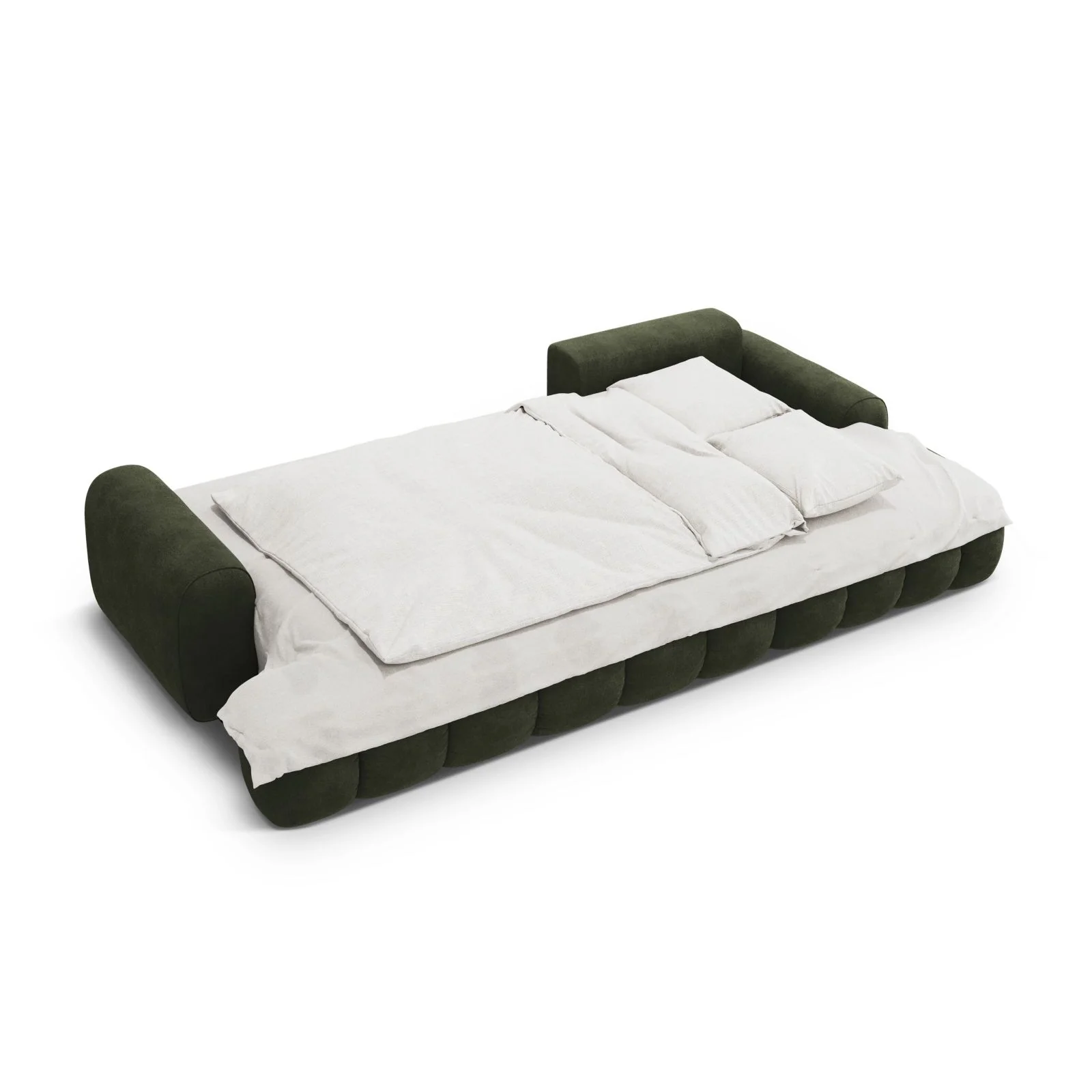 Linz 3-Sitzer Ecksofa mit Schlaffunktion, Rechte Seite, aus Samt oder Strukturstoff, 275x142 cm - Image 22