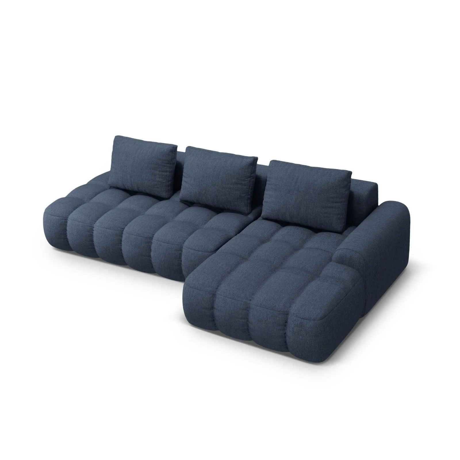 Linz 3-Sitzer Ecksofa mit Schlaffunktion, Rechte Seite, aus Samt oder Strukturstoff, 275x142 cm - Image 77