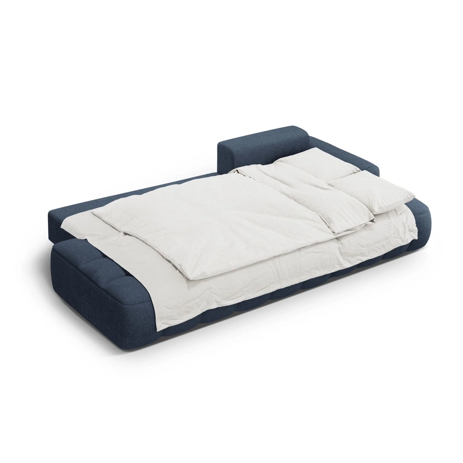 Linz 3-Sitzer Ecksofa mit Schlaffunktion, Rechte Seite, aus Samt oder Strukturstoff, 275x142 cm - Image 78