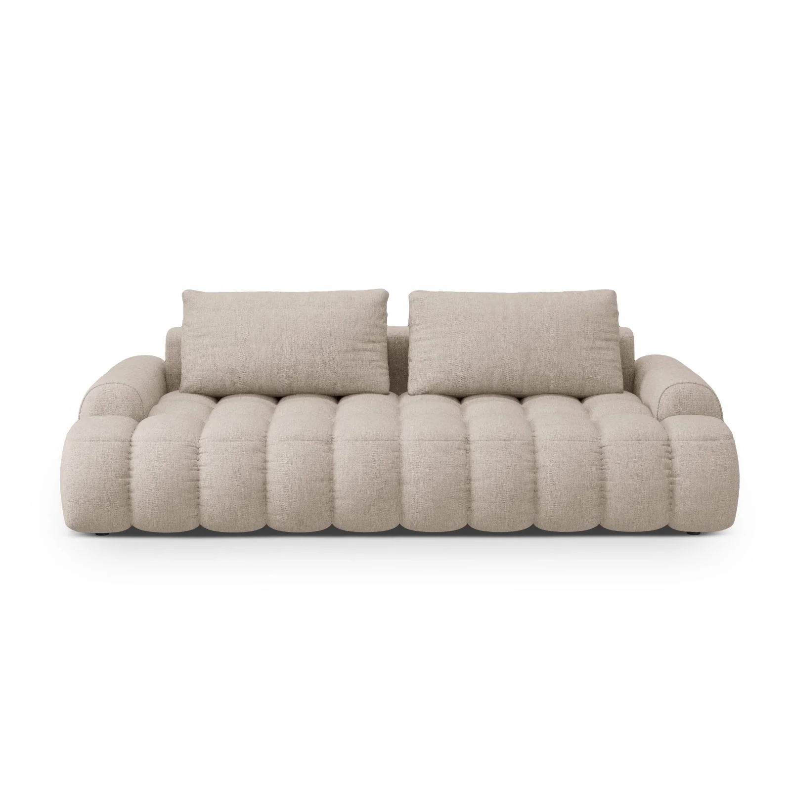 Linz 4-Sitzer Sofa mit Schlaffunktion und Stauraum, aus Samt oder Strukturstoff, 250x100x84 cm - Image 43