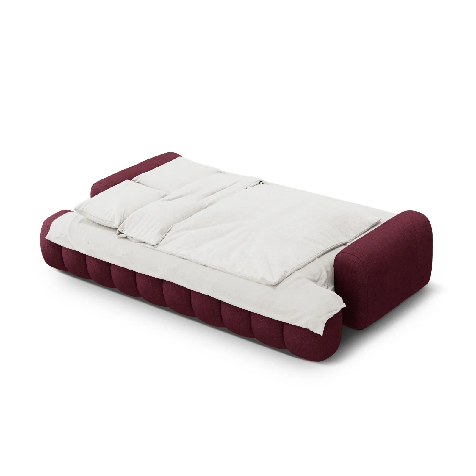 Linz 4-Sitzer Sofa mit Schlaffunktion und Stauraum, aus Samt oder Strukturstoff, 250x100x84 cm - Image 54
