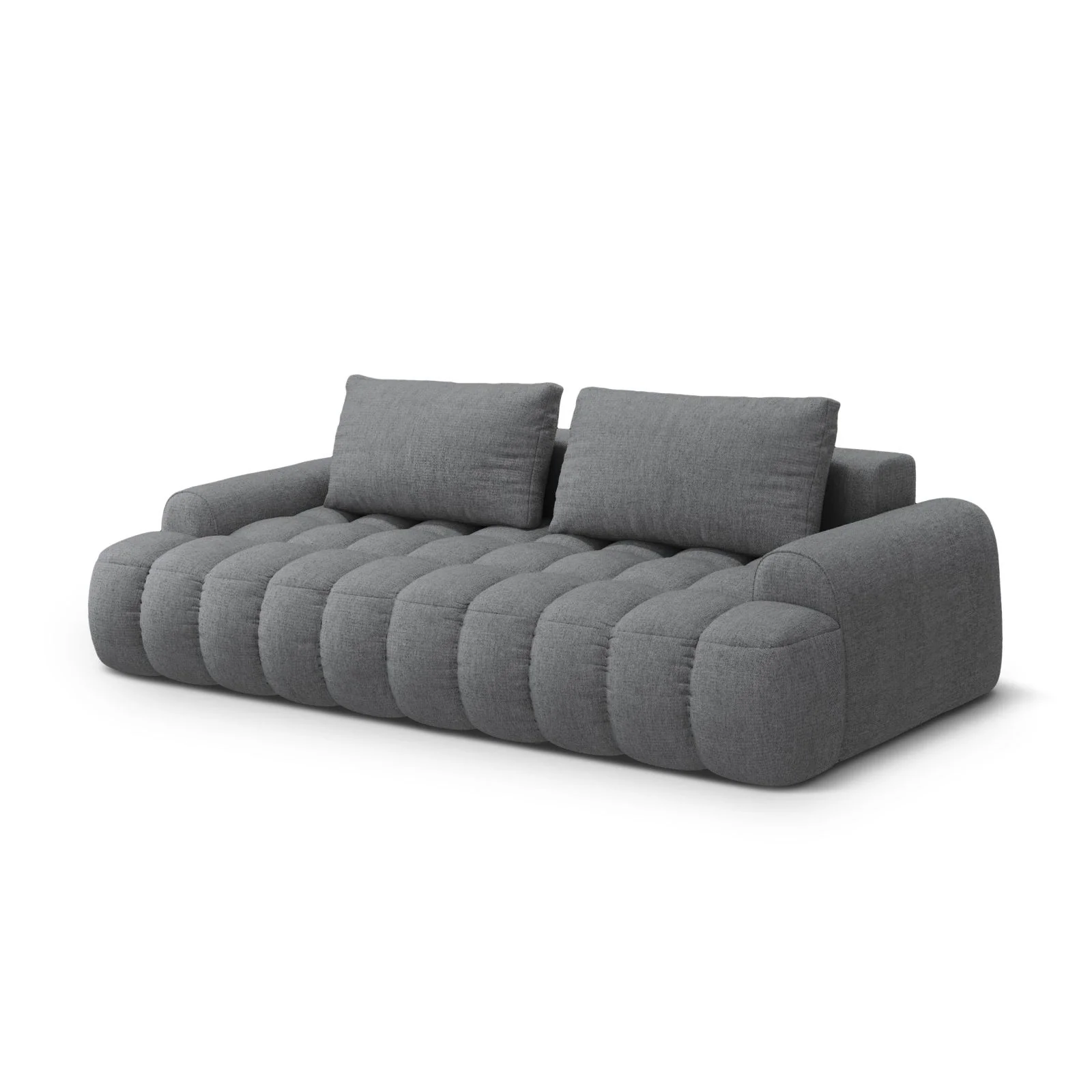 Linz 4-Sitzer Sofa mit Schlaffunktion und Stauraum, aus Samt oder Strukturstoff, 250x100x84 cm - Image 74