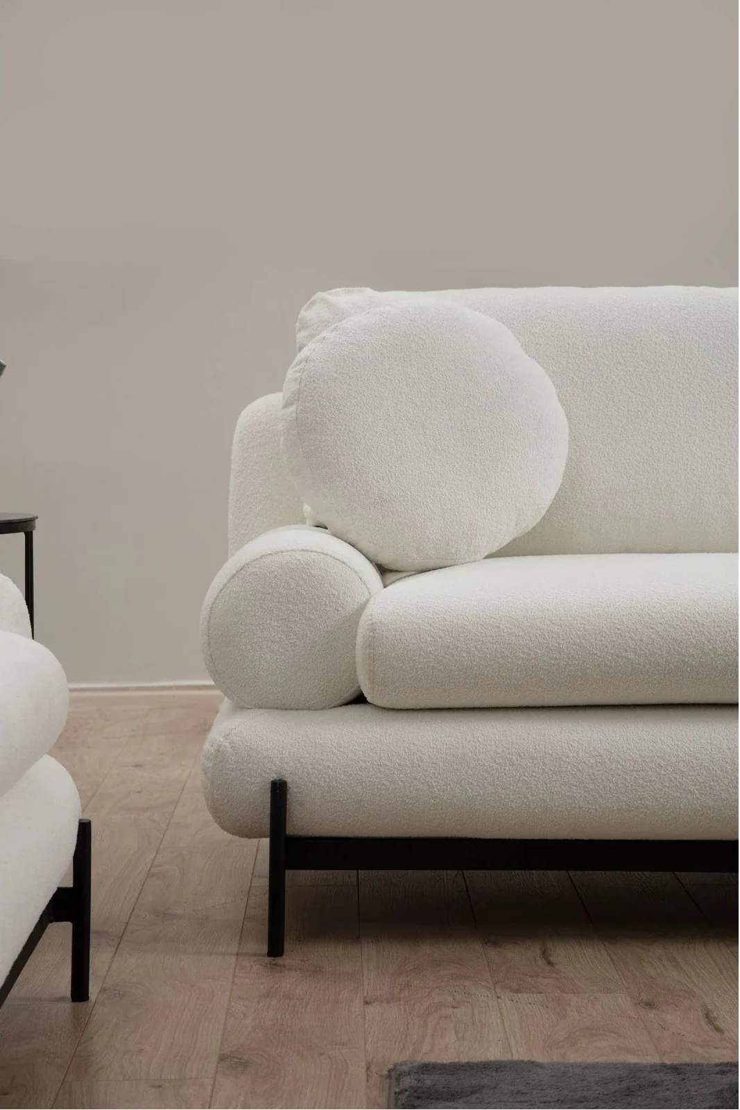 Livorno 3-Sitzer Sofa in Weiß, 230x85 cm - Image 3