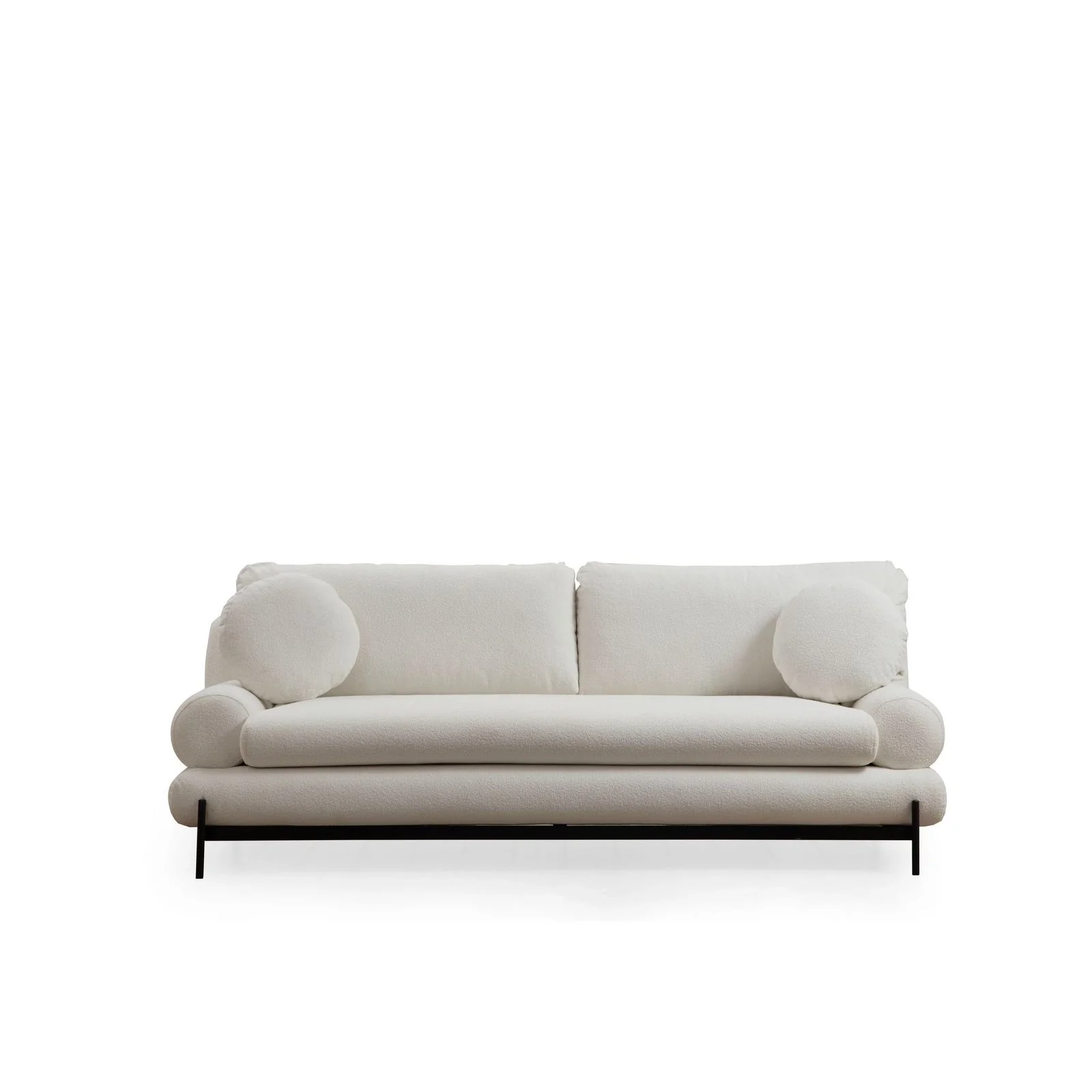 Livorno 3-Sitzer Sofa in Weiß, 230x85 cm - Image 8